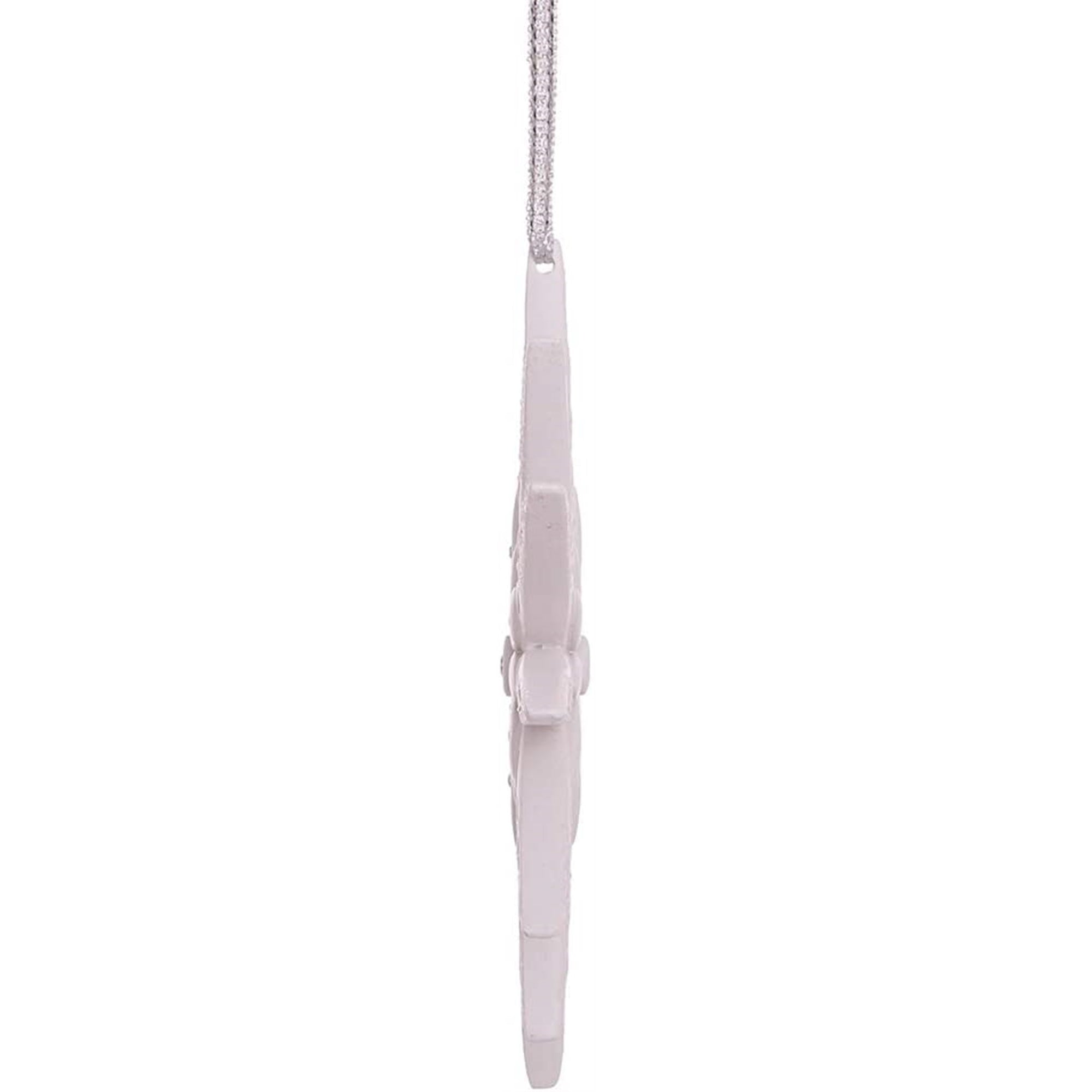 Kurt Adler Modern Snowflake Ornament w/ Swarovski Elements, 4"
