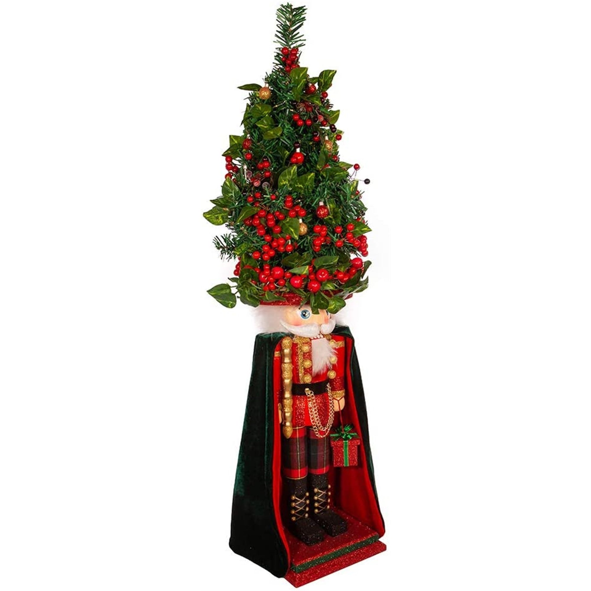 Kurt Adler Hollywood Nutcrackers, Battery-Operated LED Christmas Tree, 36"