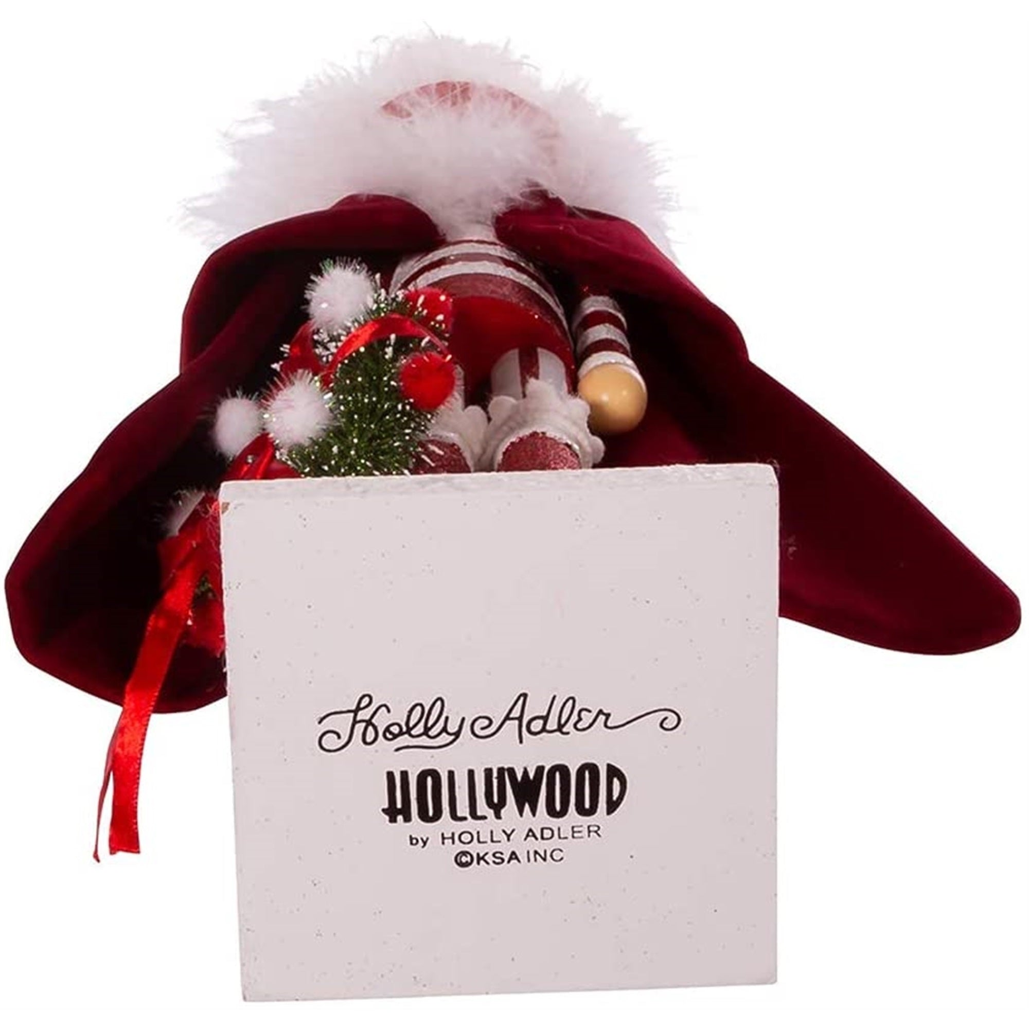 Kurt Adler Hollywood Nutcrackers Red Skinny Nutcracker, 20"