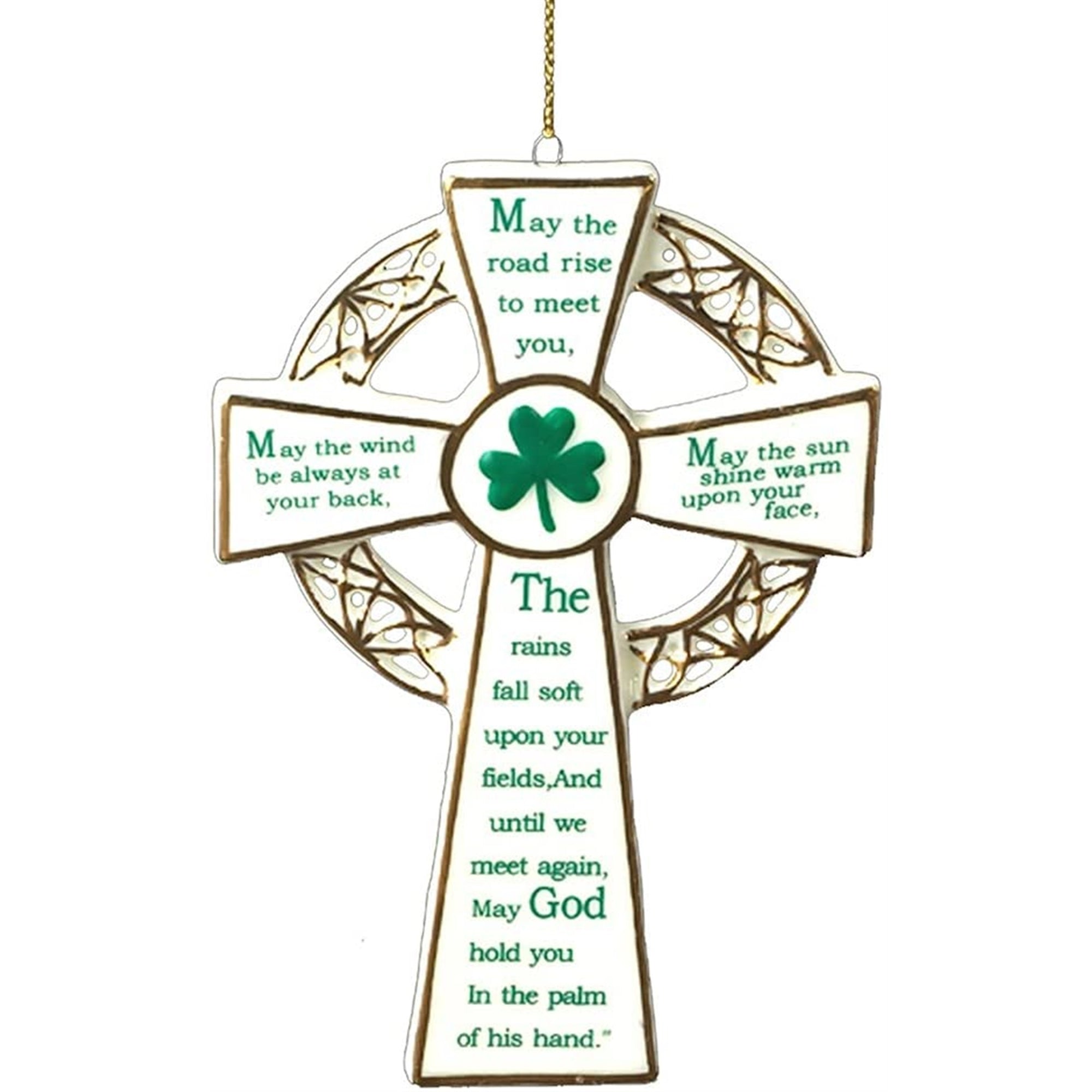 Kurt Adler Porcelain Irish Cross Ornament