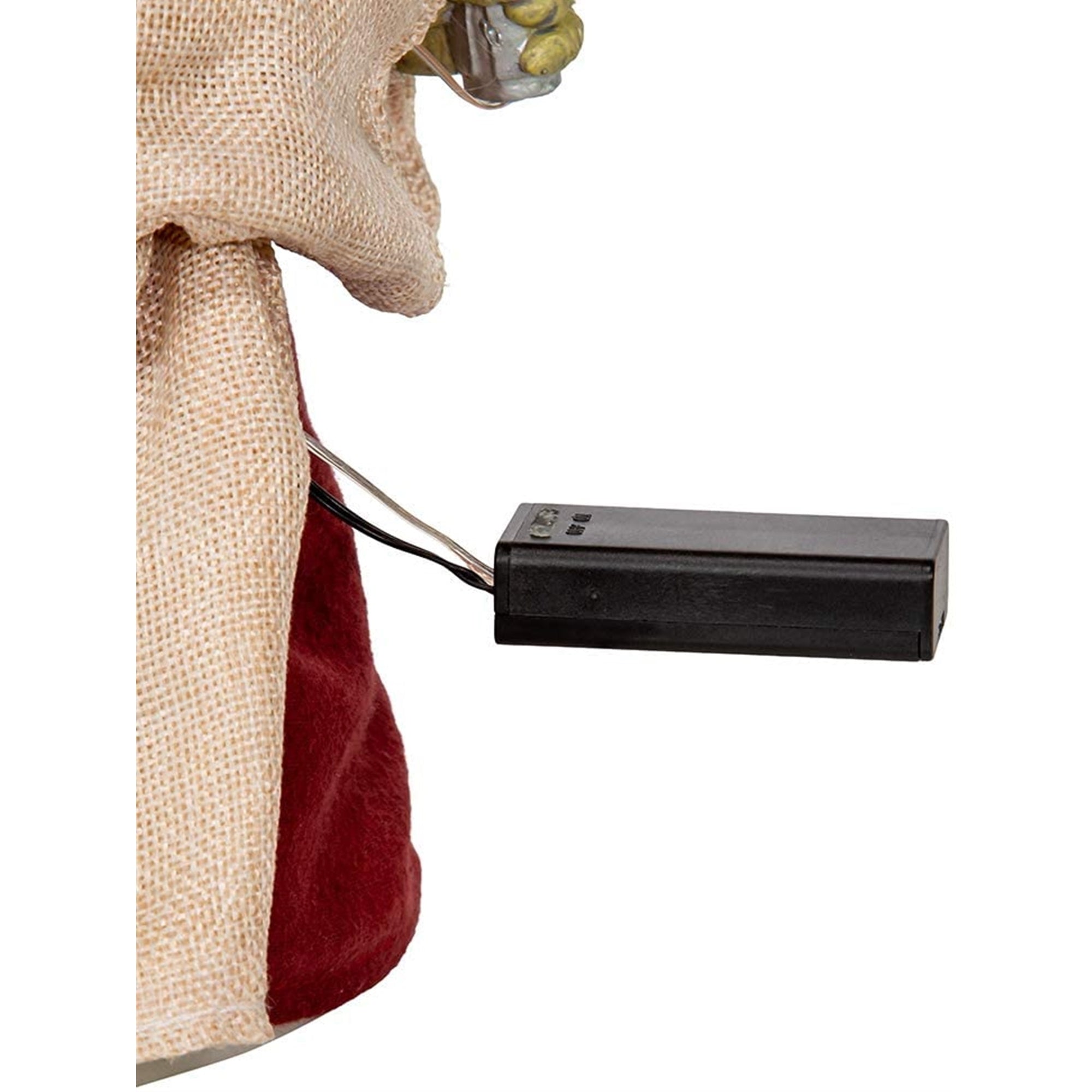 Kurt Adler Battery Operated Star Wars Yoda with LED Light Saber Tree Topper, 12"