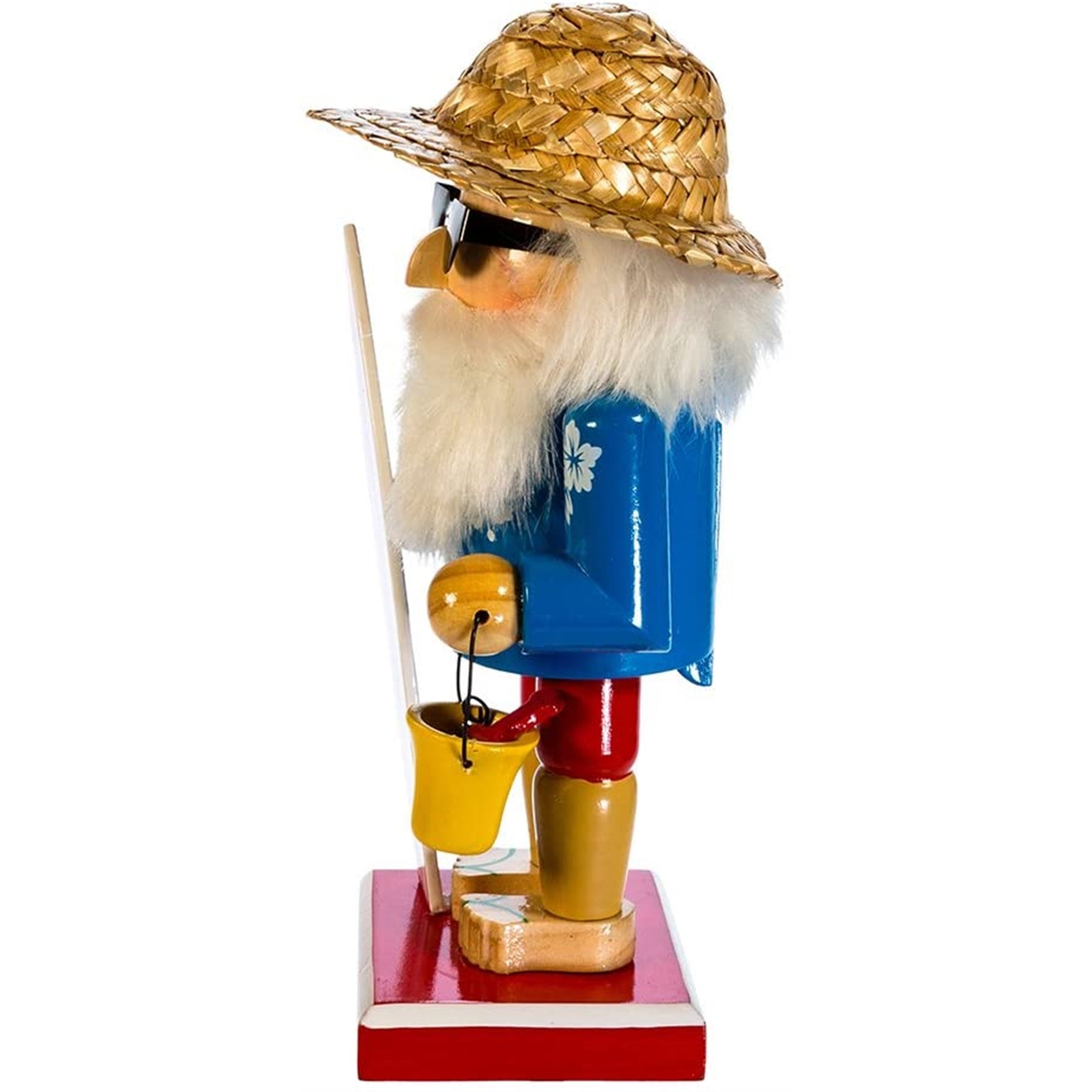 Kurt Adler Surfer Santa Nutcracker, 8"