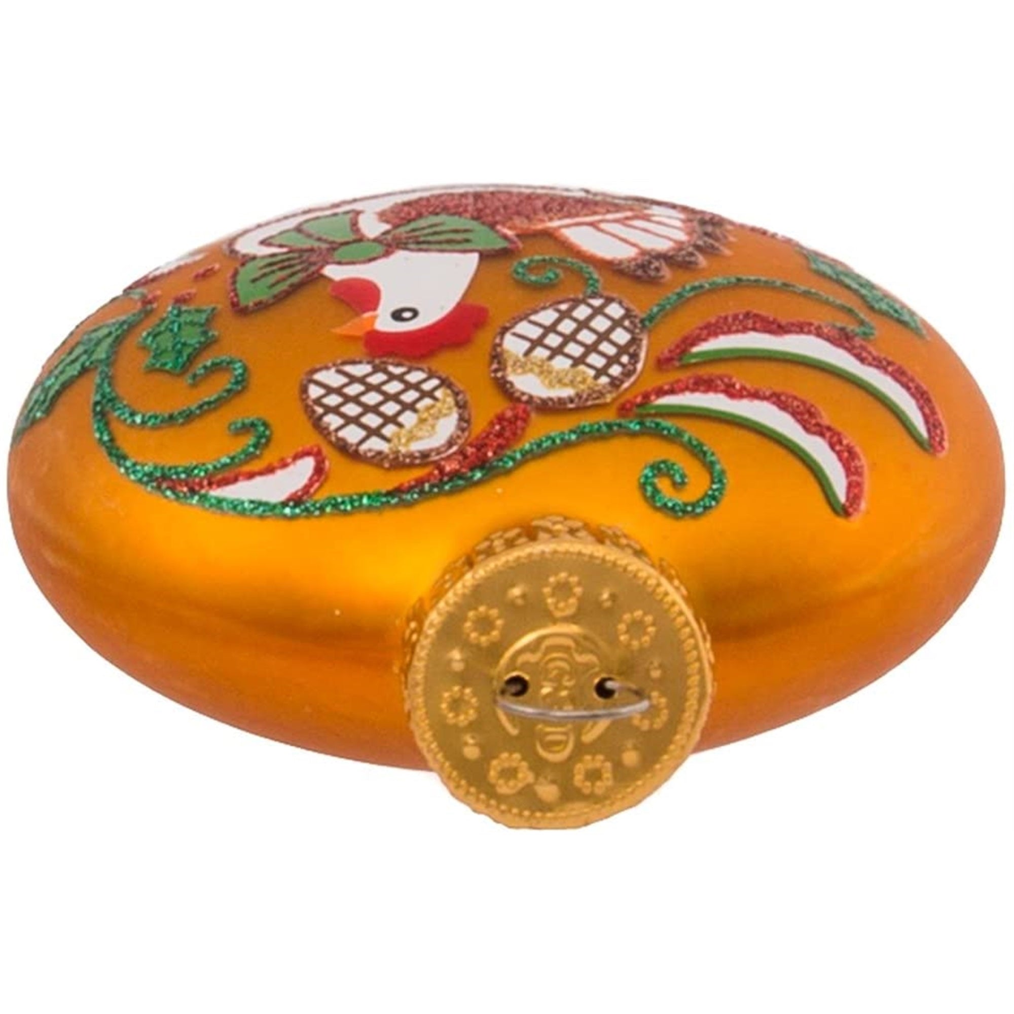 Kurt Adler Glass Ball Christmas Tree Ornament Set, 12 Days of Christmas, 2.5" (12-Count)