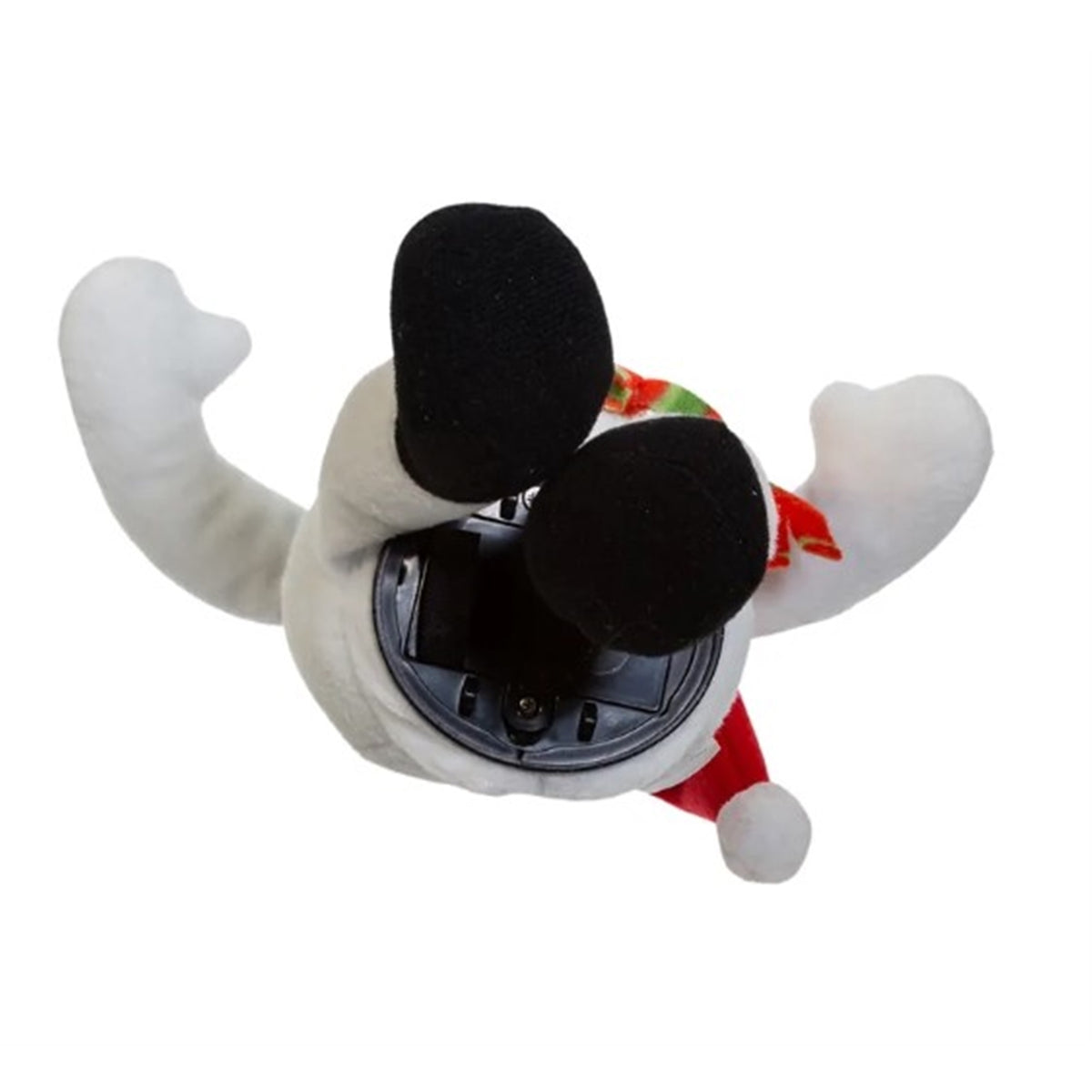 Kurt Adler Plush Snowman in Hat & Scarf, Laughing and Farting Snowman, 10"