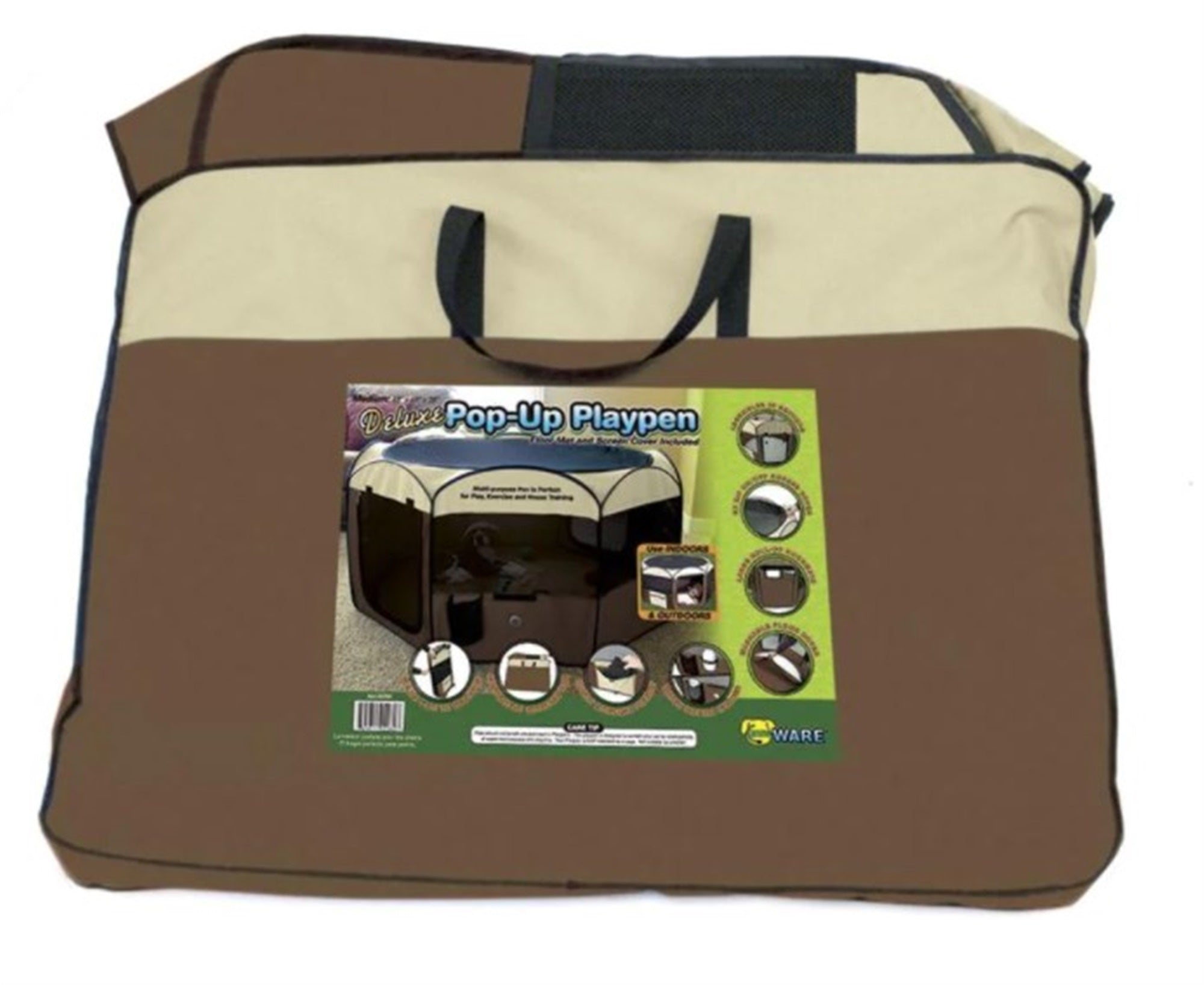 Ware Manufacturing Deluxe Pop Up Dog Playpen, Medium, 48" D x 24" H