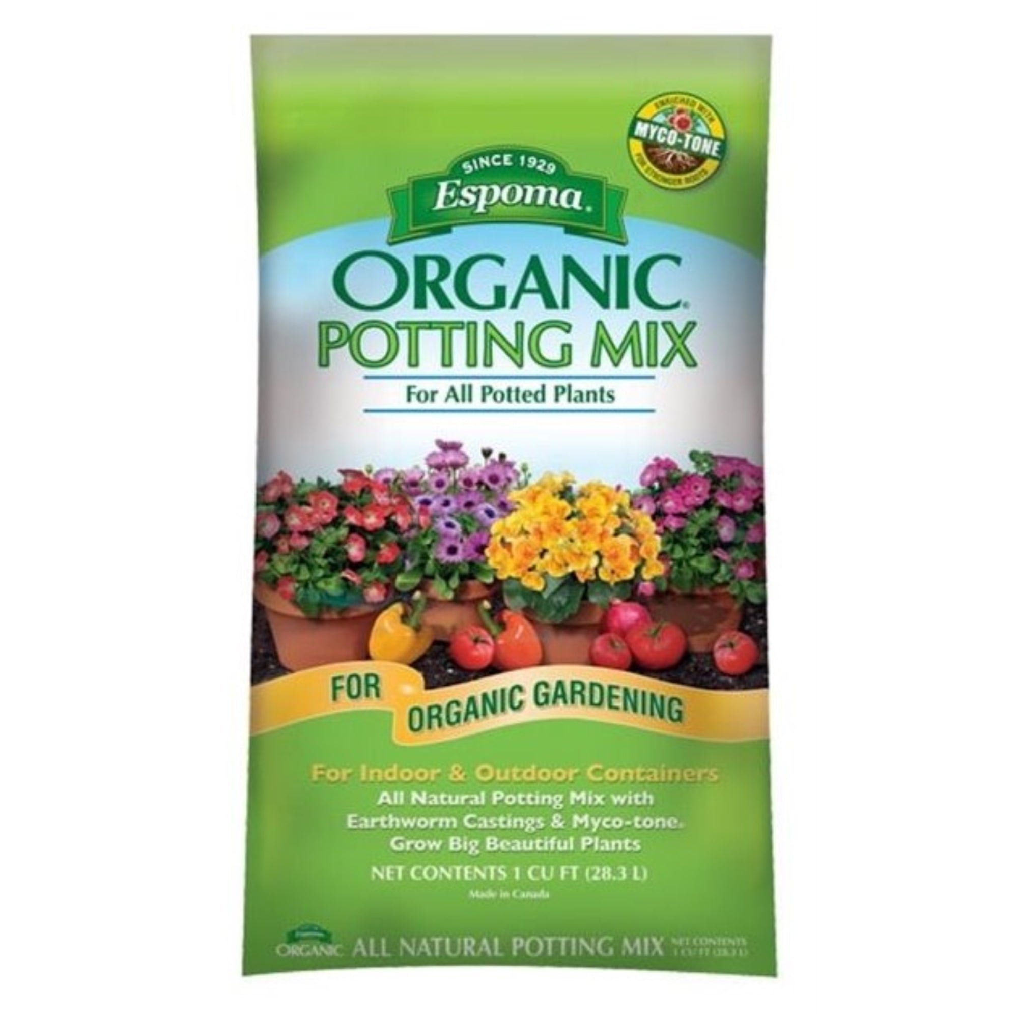 Espoma Organic Potting Soil Mix, All Natural Potting Mix For All Indoor or Outdood Potted Plants for Organic Gardening