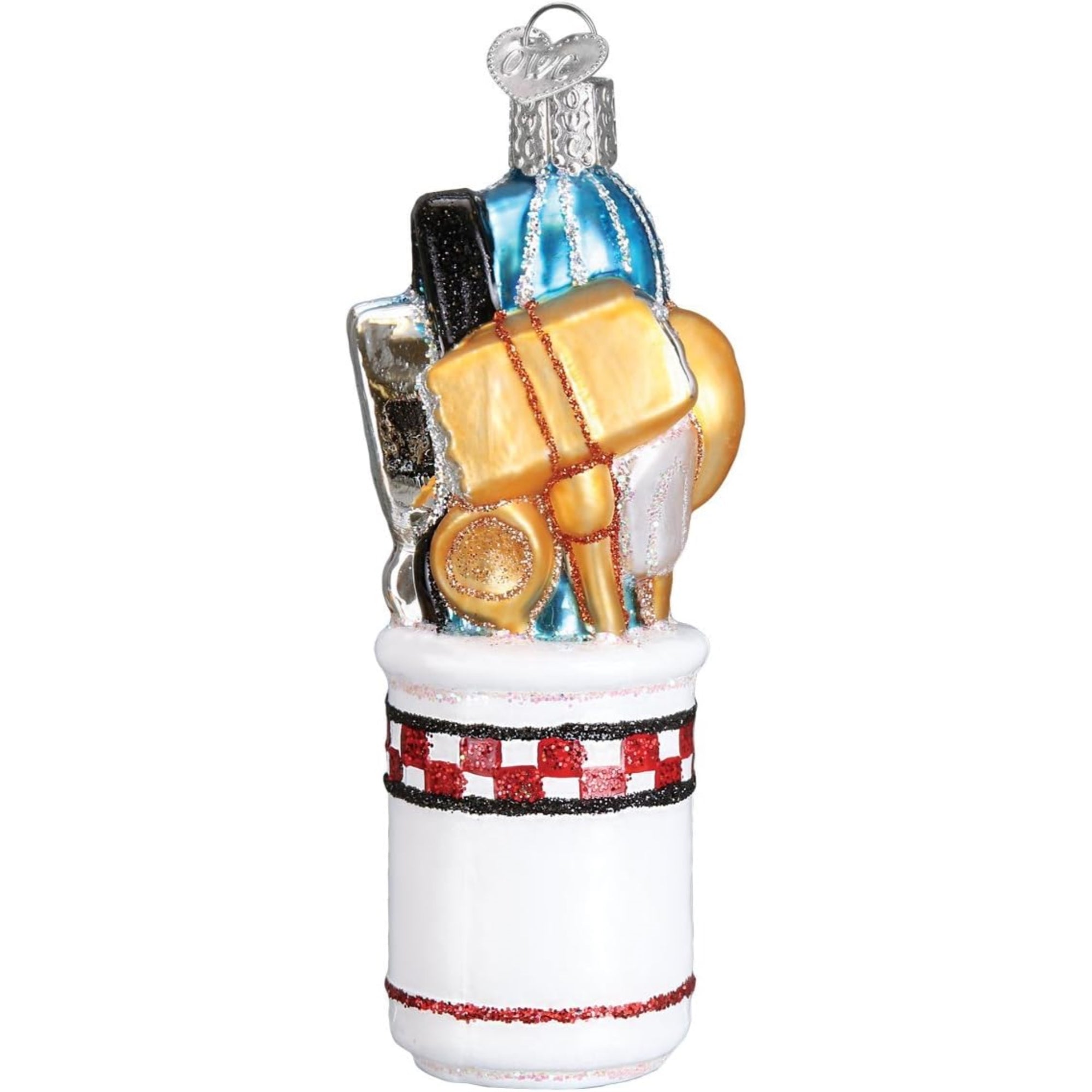 Old World Christmas Blown Glass Ornament for Christmas Tree, Kitchen Utensils (with OWC Gift Box)