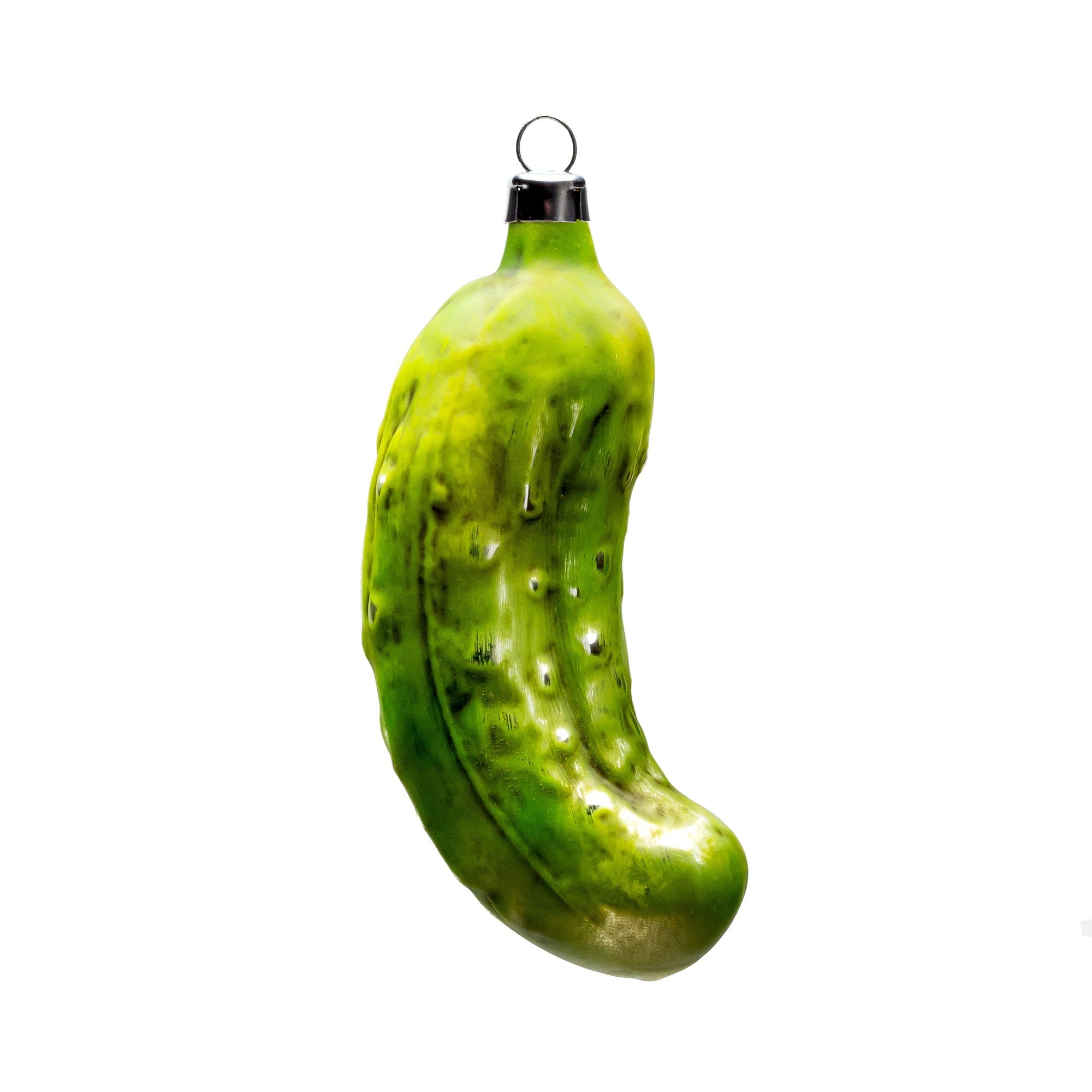 Marolin Manufaktur Glass Christmas Tree Ornament, Pickle