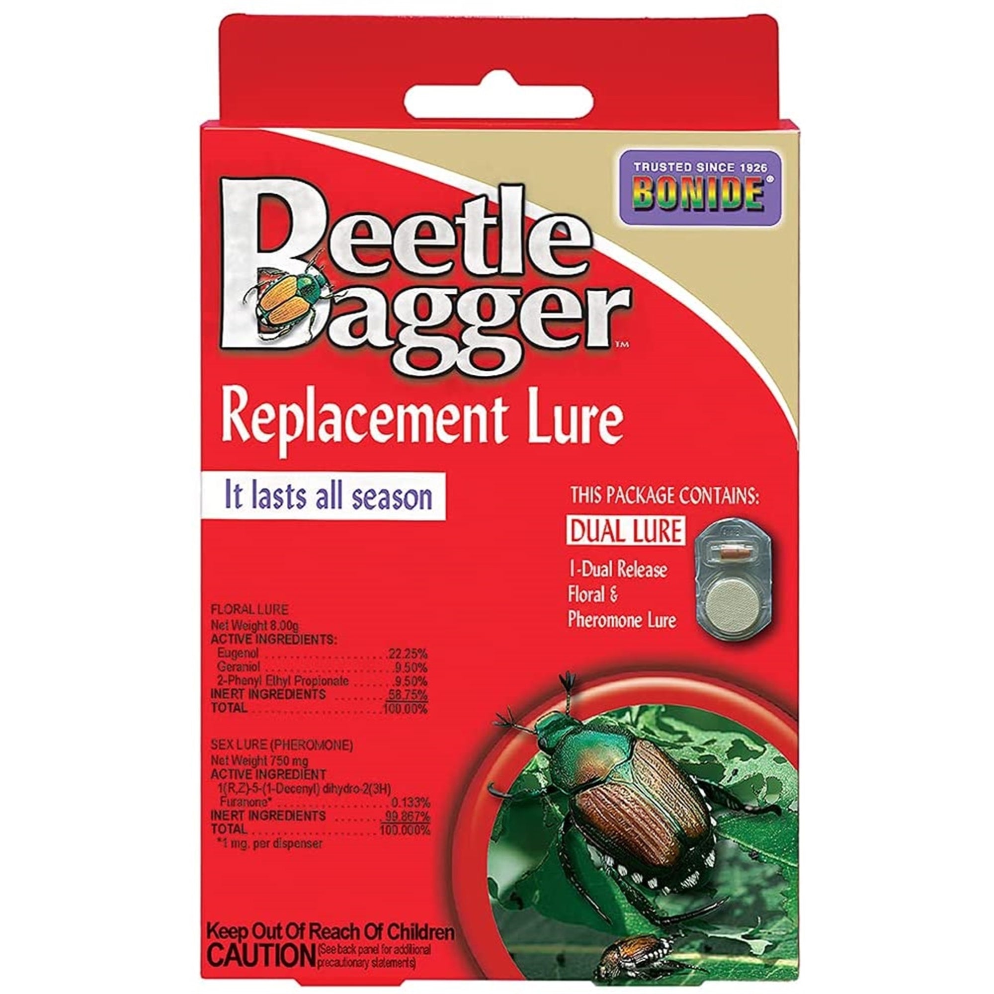 Bonide Beetle Bagger Japanese Beetle Trap Dual Release Lure Replacement