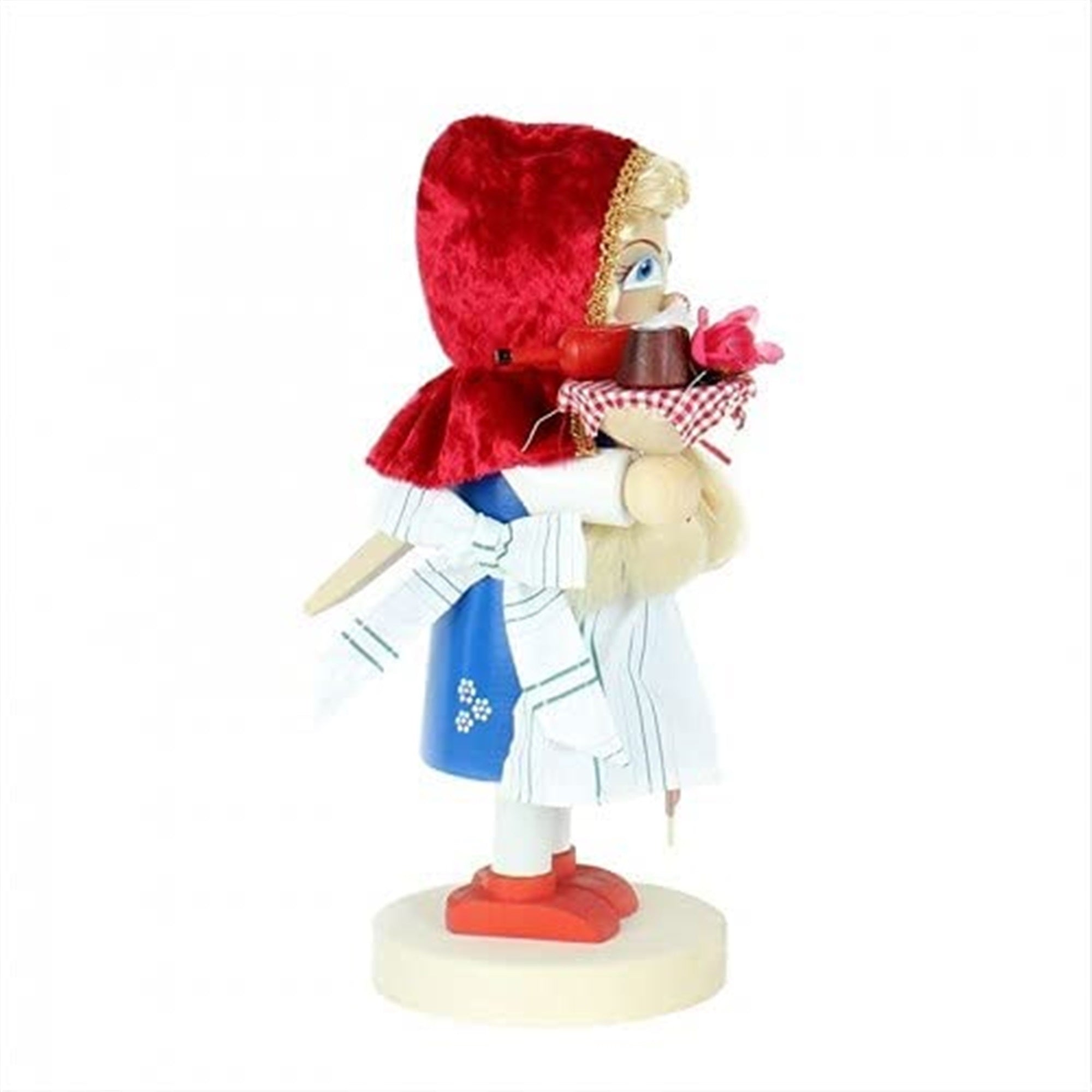 Kurt Adler Steinbach Chubby Nutcracker, Little Red Riding Hood, 11.5"