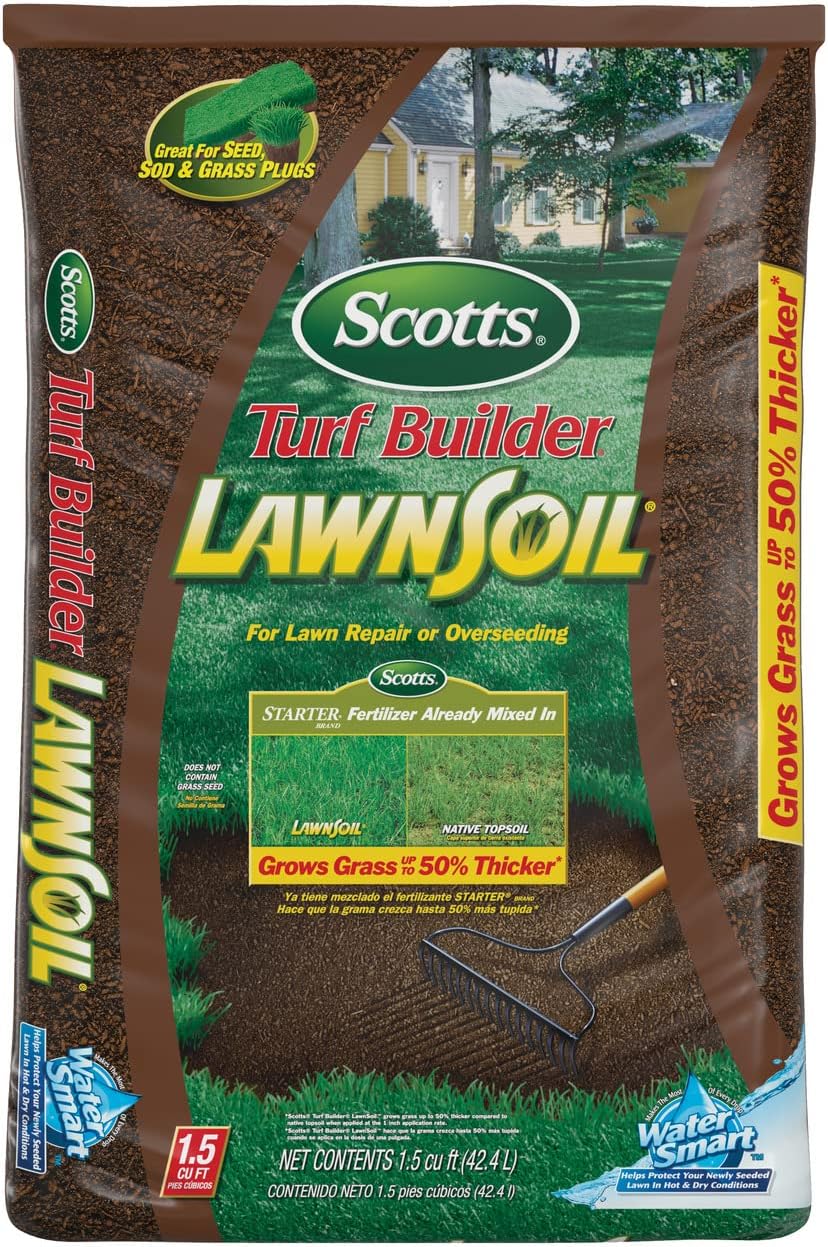 Scotts 79559750 Turf Builder Lawn Soil, 1.5-Cubic Foot