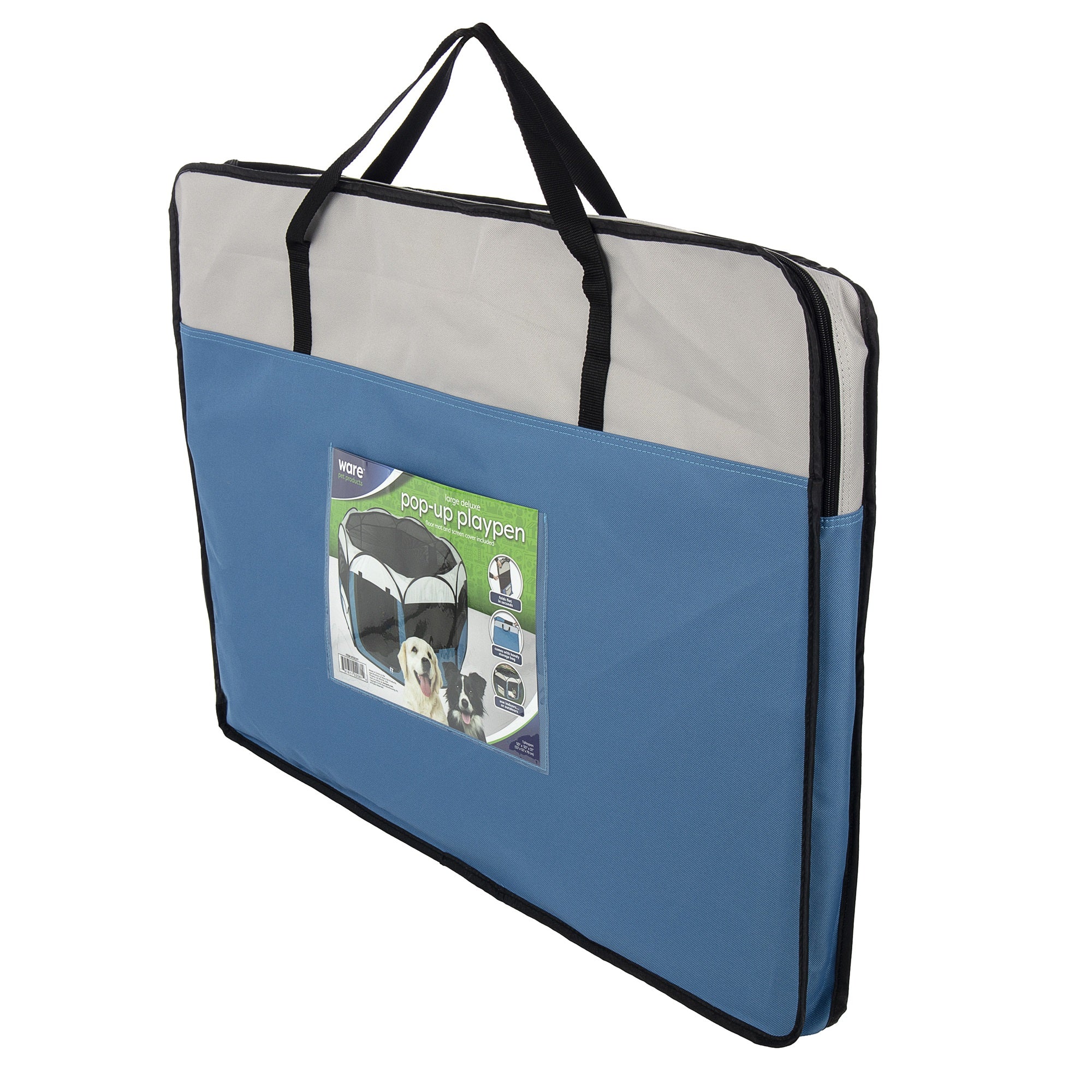 Ware Manufacturing Deluxe Pop Up Dog Playpen with Storage Bag, 50"