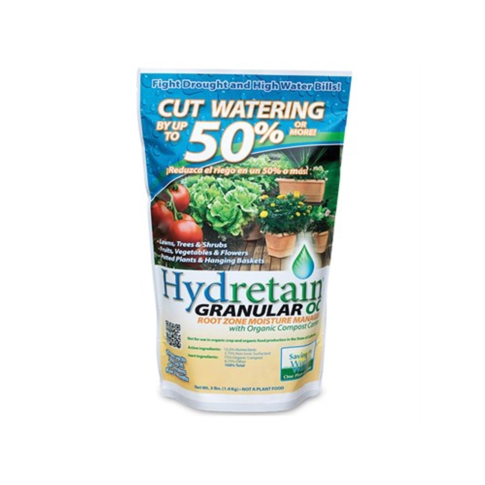 Hydretain Root Zone Moisture Manager Granules with Organic Compost Carrier