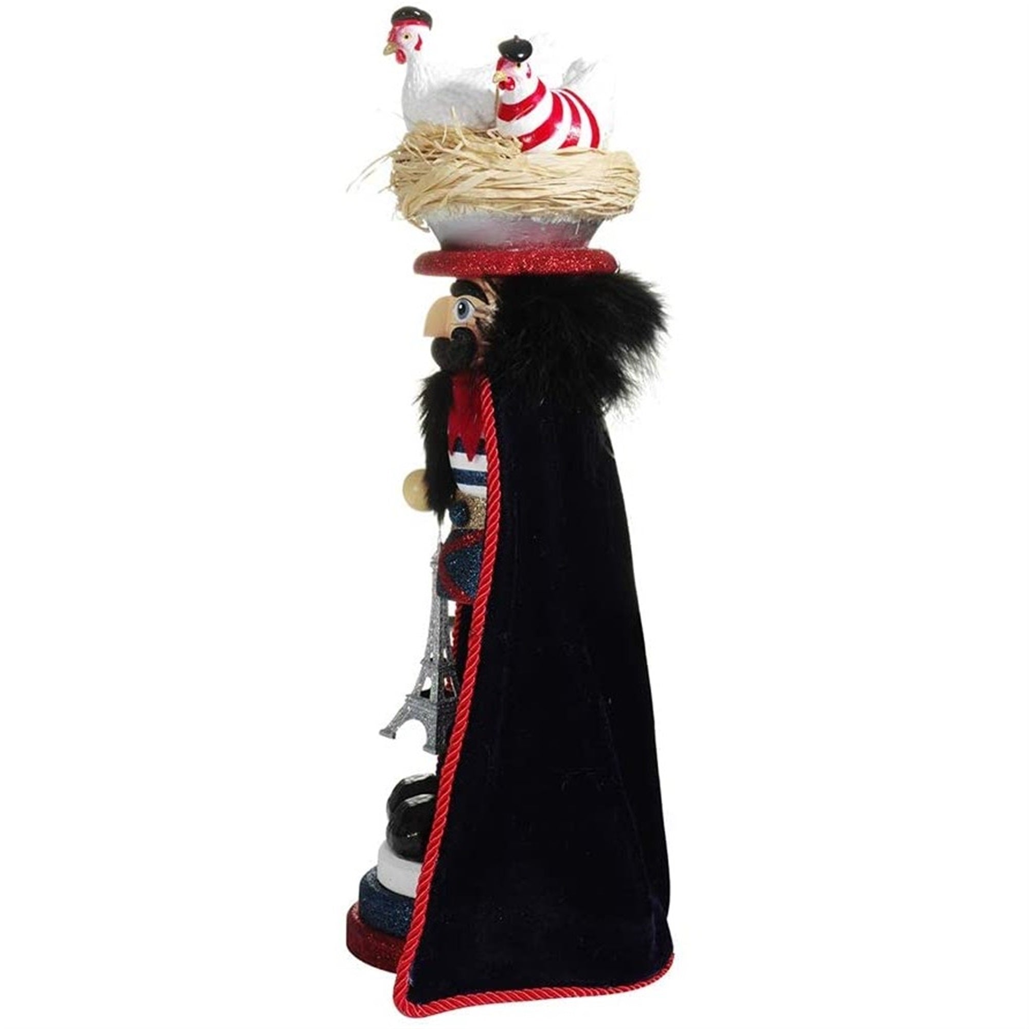 Kurt Adler Hollywood Three French Hens Nutcracker, 17.5"