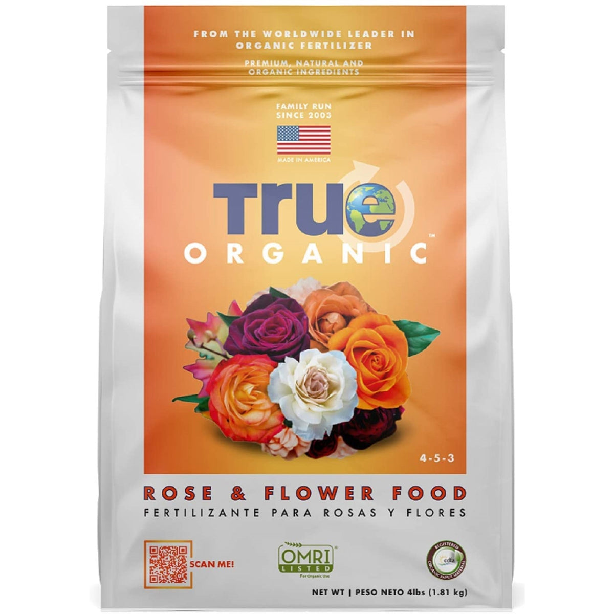 True Organic 4-5-3 Granular Rose & Flower Food
