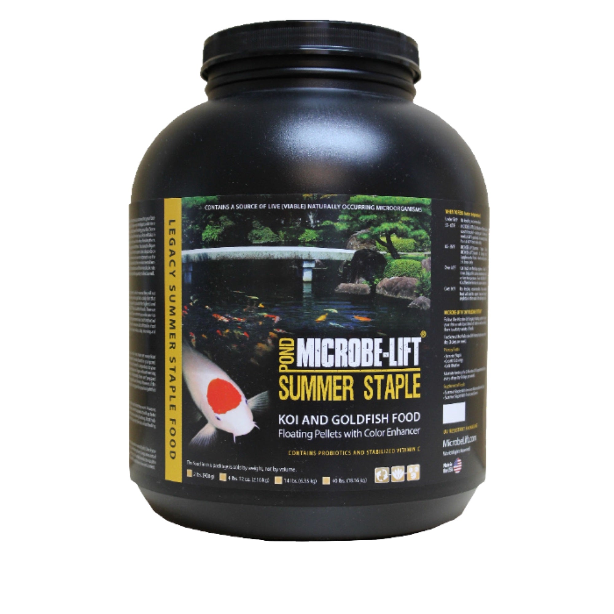Eco Labs Microbe-Lift Legacy Koi & Goldfish Summer Staple Food, 4lbs