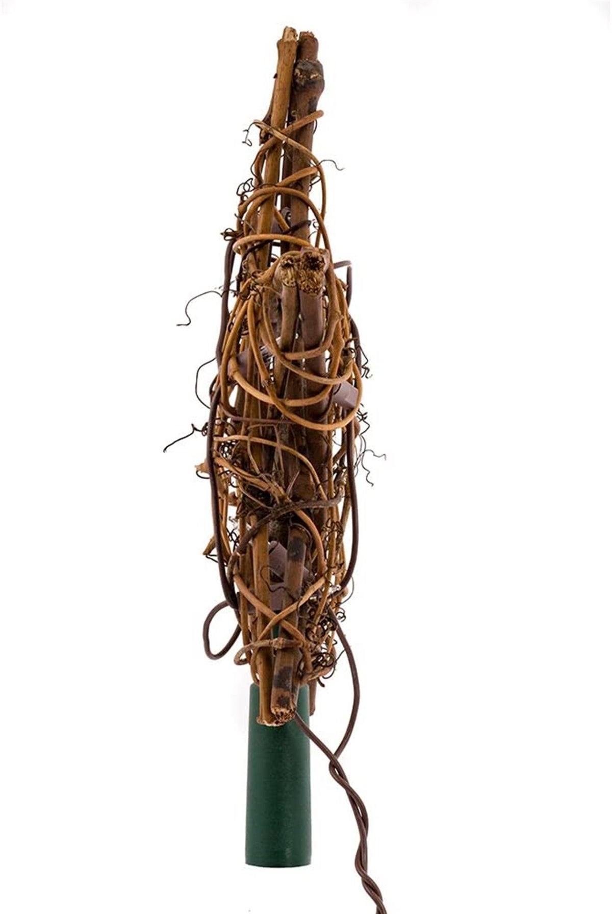 Kurt Adler 10" Light Indoor Rattan Natural Star Christmas Treetopper
