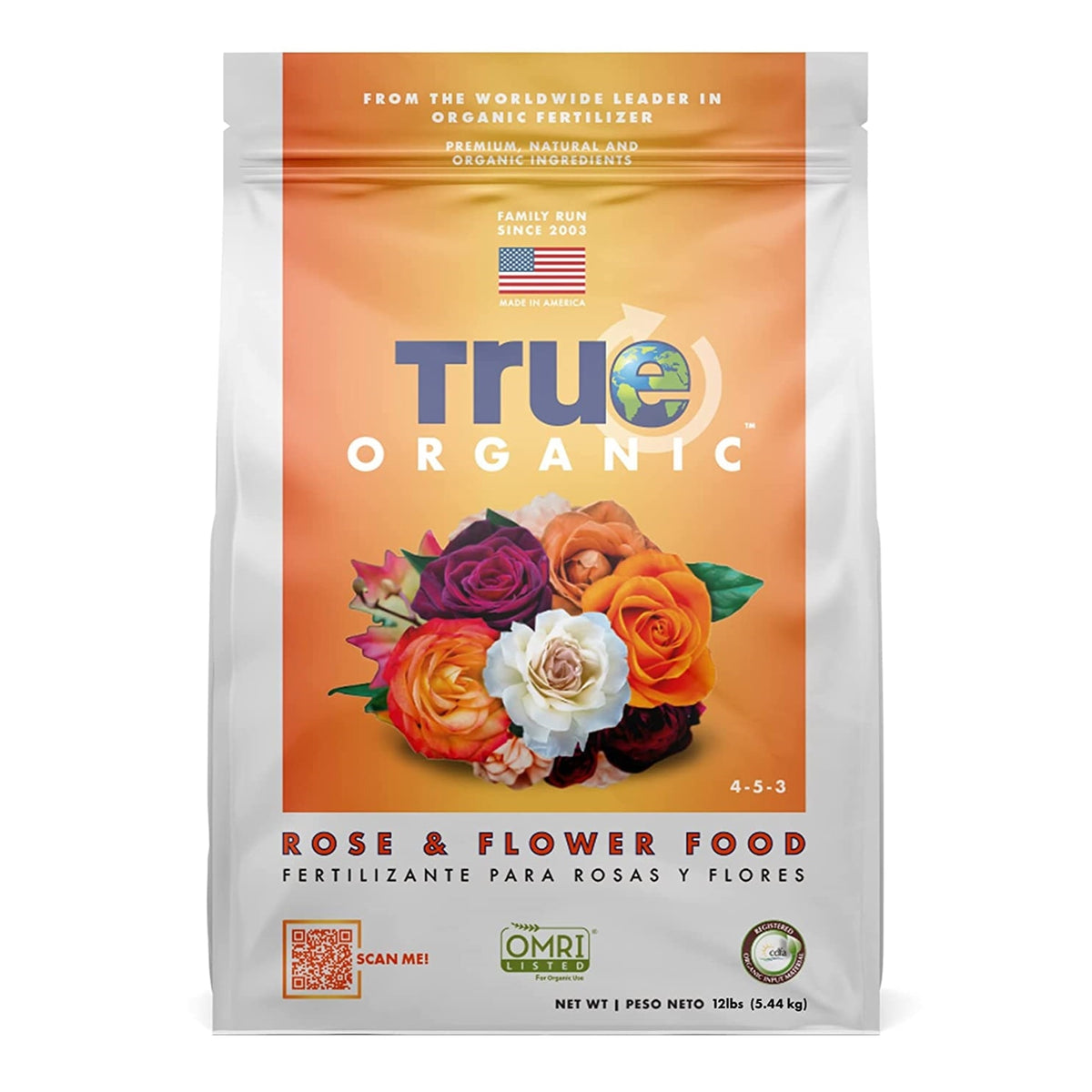 True Organic 4-5-3 Granular Rose & Flower Food