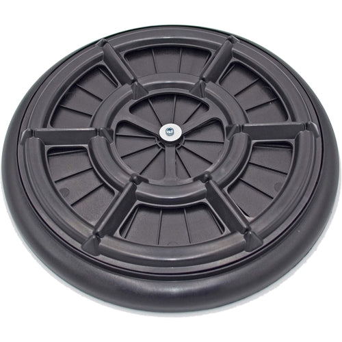 Bosmere Plastic Down Under Plant Saucer & Turner, Up to 250lb — Black, 12”
