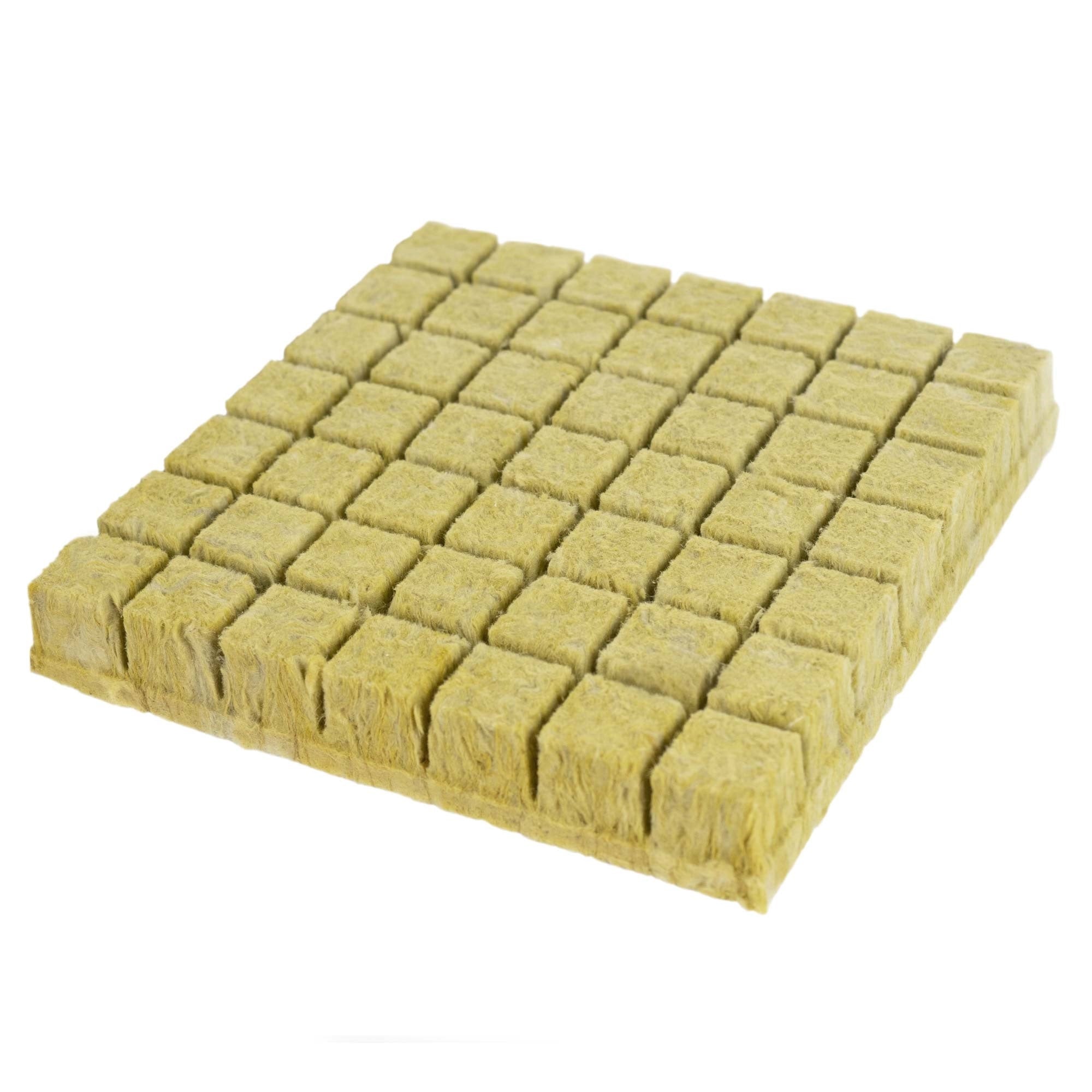 Grodan Rockwool Cubes Sterile Inorganic Growing Medium for Seed Starting & Rooting Cuttings (1.5 Inches) 49 Cubes