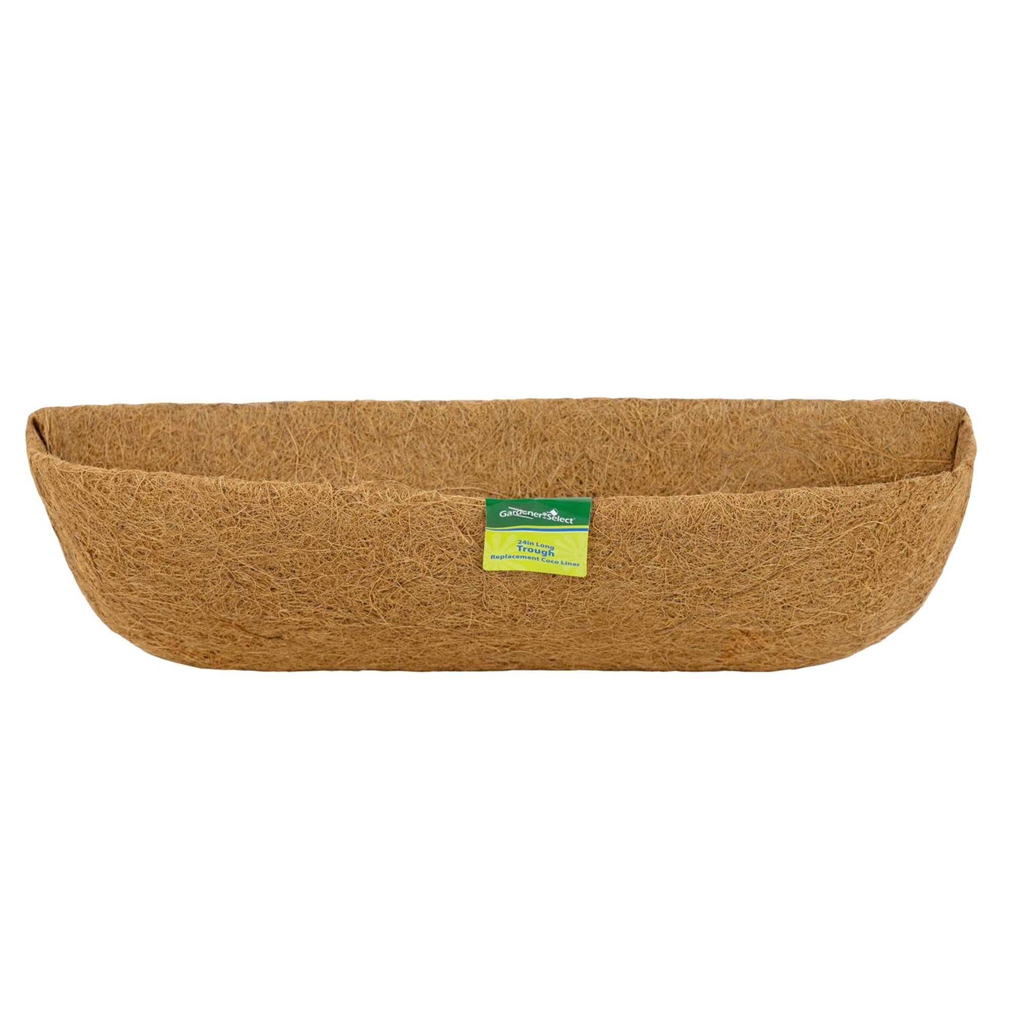 Gardener Select Trough Coco Liner for Outdoor Window & Deck Planters, 24"