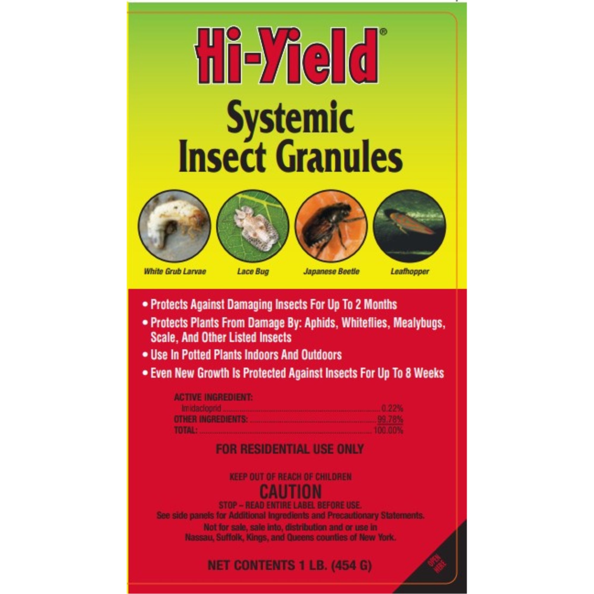 Hi-Yield Systemic Insect Granules for Indoor/Outdoor Pest Control, 1lb