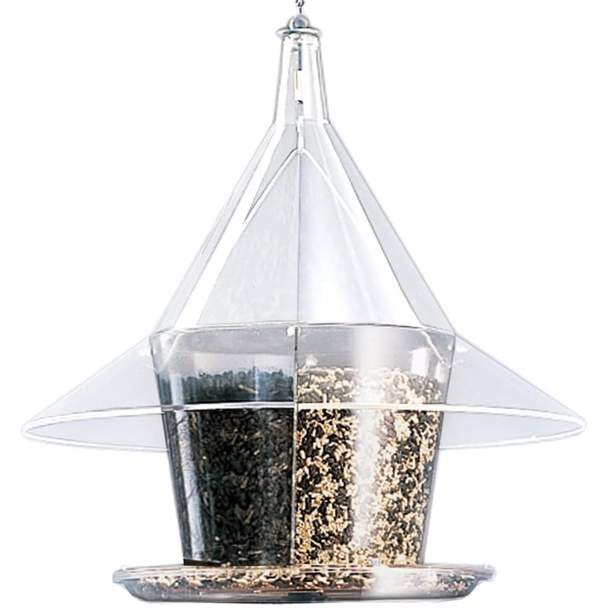 Arundale Sky Cafe Squirrel-Proof Wild Bird Feeder with Dividers, 1.5 Gallon Seed Capacity