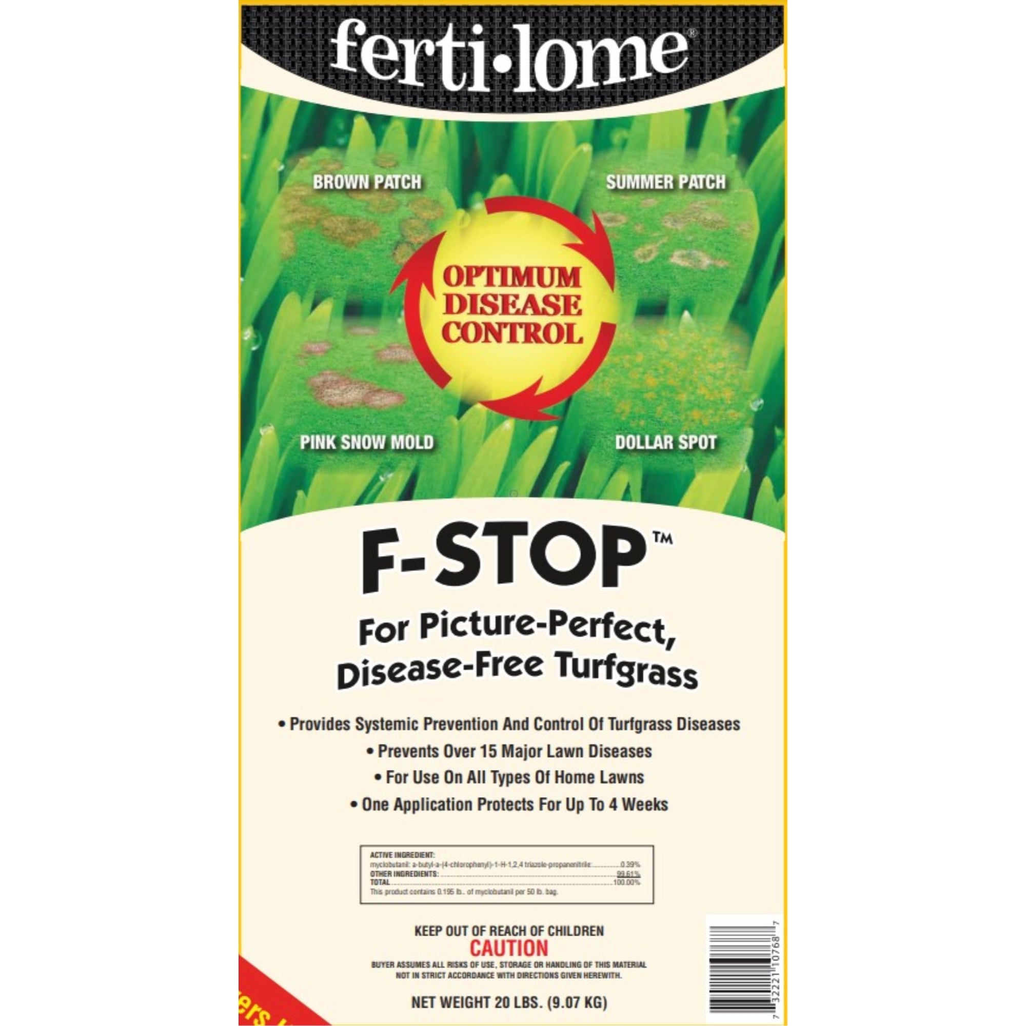Fertilome F-Stop Turfgrass Fungicide Granules, 20lbs