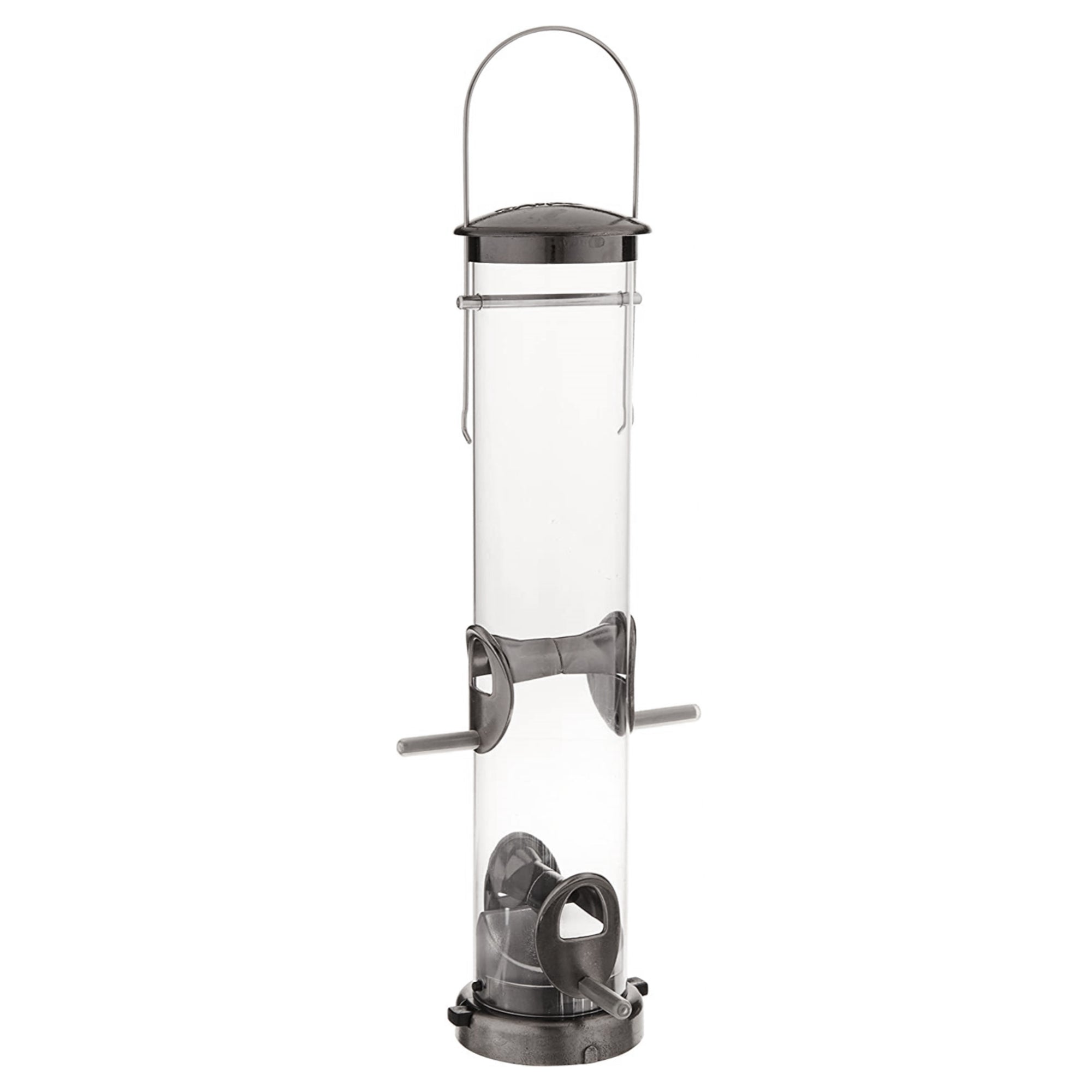 Aspects Quick-Clean Medium Seed Tube Feeder — Brushed Nickel Finish — 1 Qt Capacity
