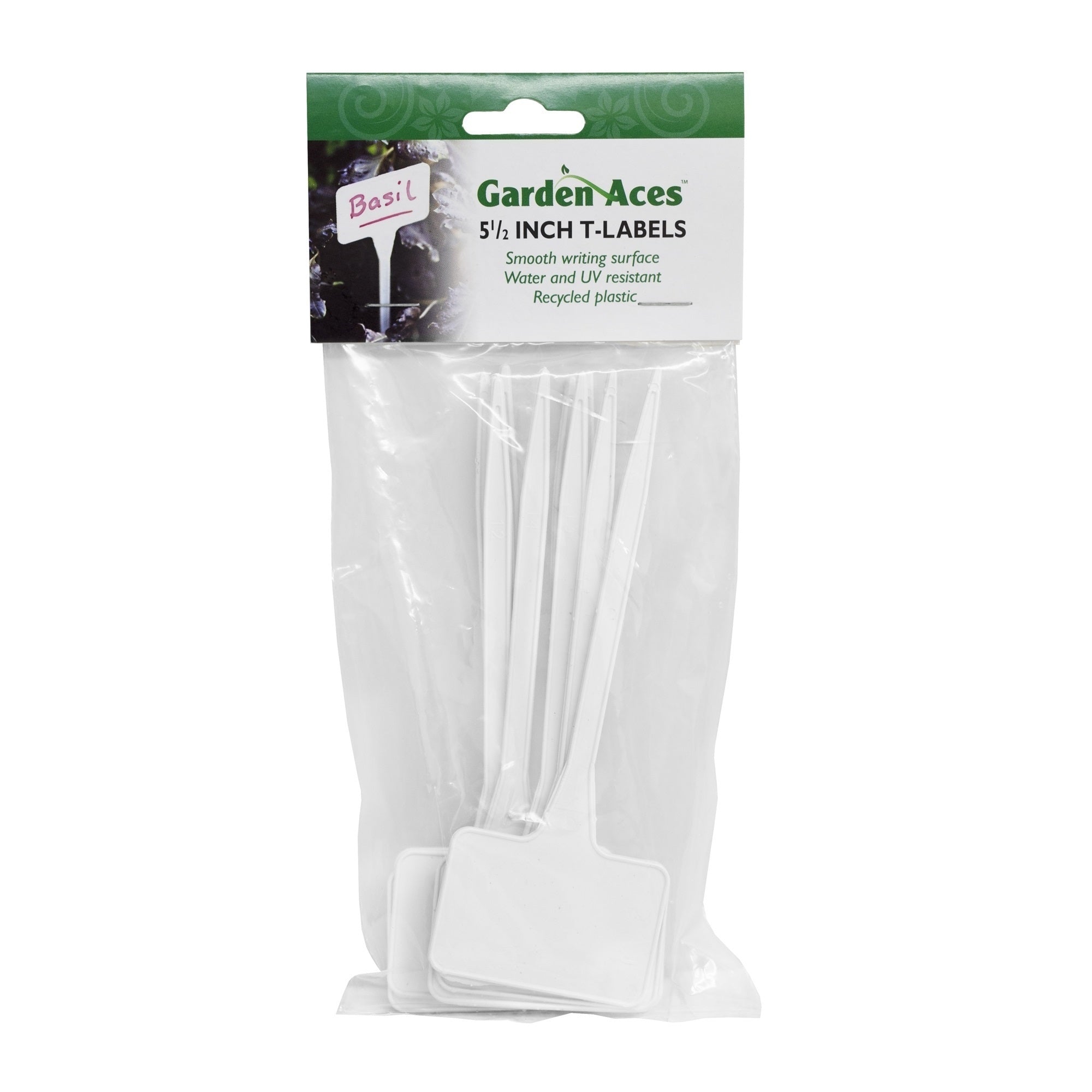 DP Industries Plastic White T-Stakes, 5.5" H - Qty. 10