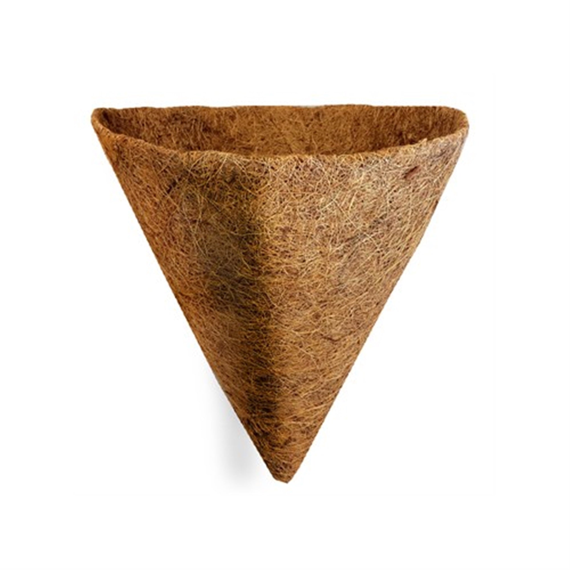 Gardener Select Triangle Coco Liner for Outdoor Wall Hanging Planters & Baskets - Fits Plaid Wall Planter, 12"