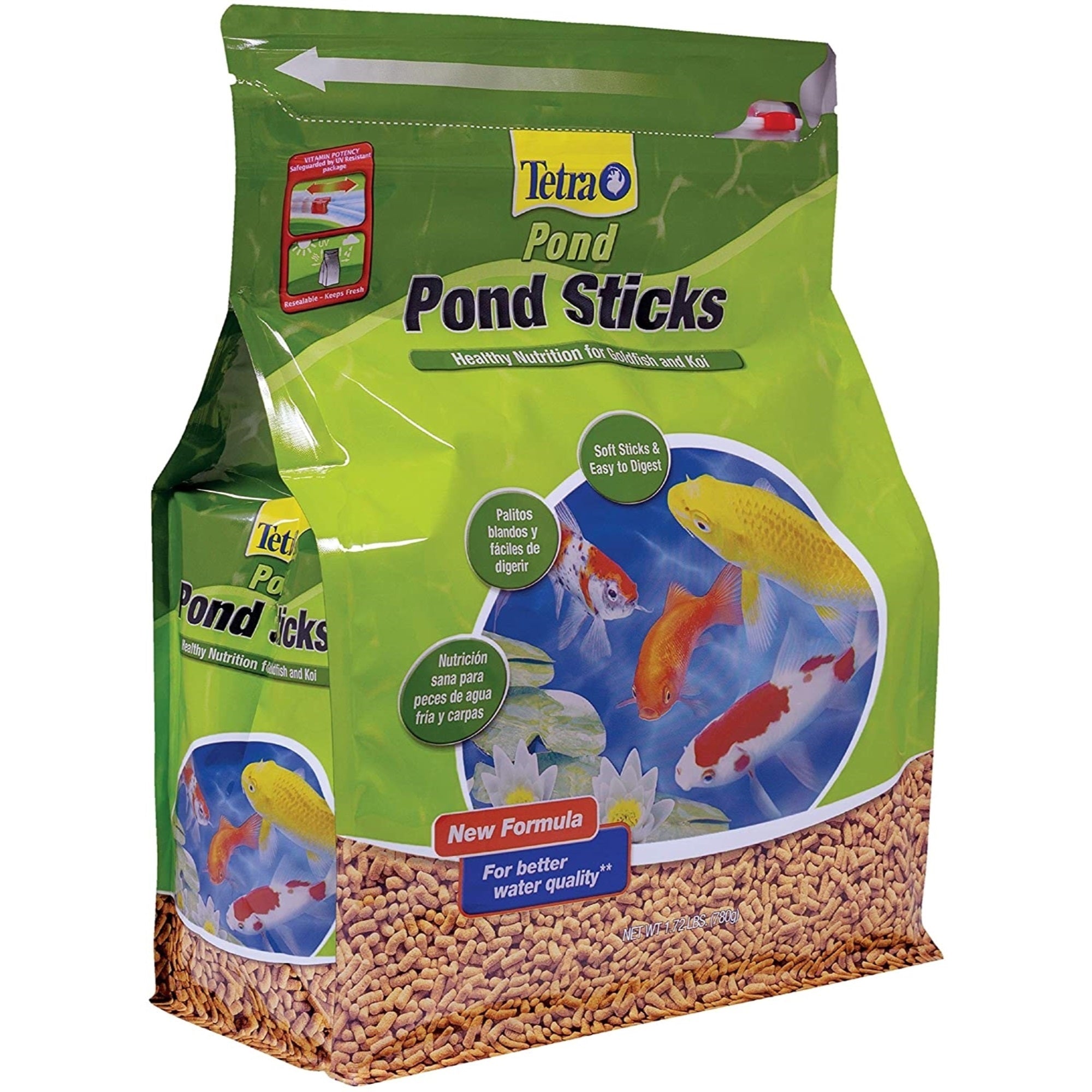 TetraPond Pond Sticks Fish Food for Goldfish and Koi, 1.72lbs