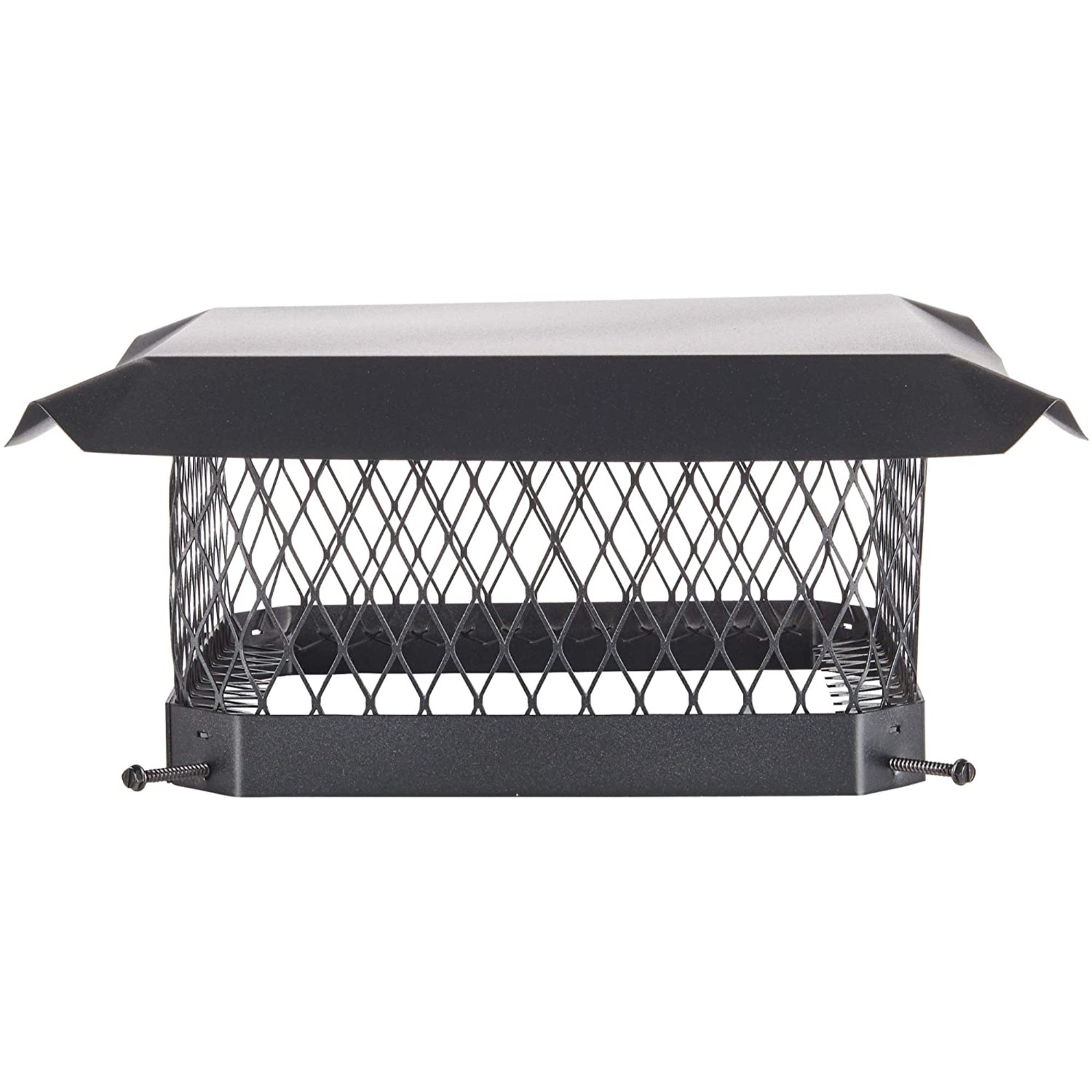 Black Steel Chimney Cap, 13” x 13” – Galvanized, Weather-Resistant Construction