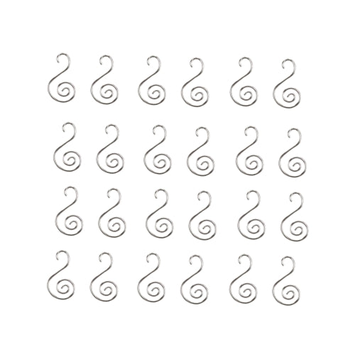 Old World Christmas Metal S-Hook Ornament Hangers, Silver (24 Pack)