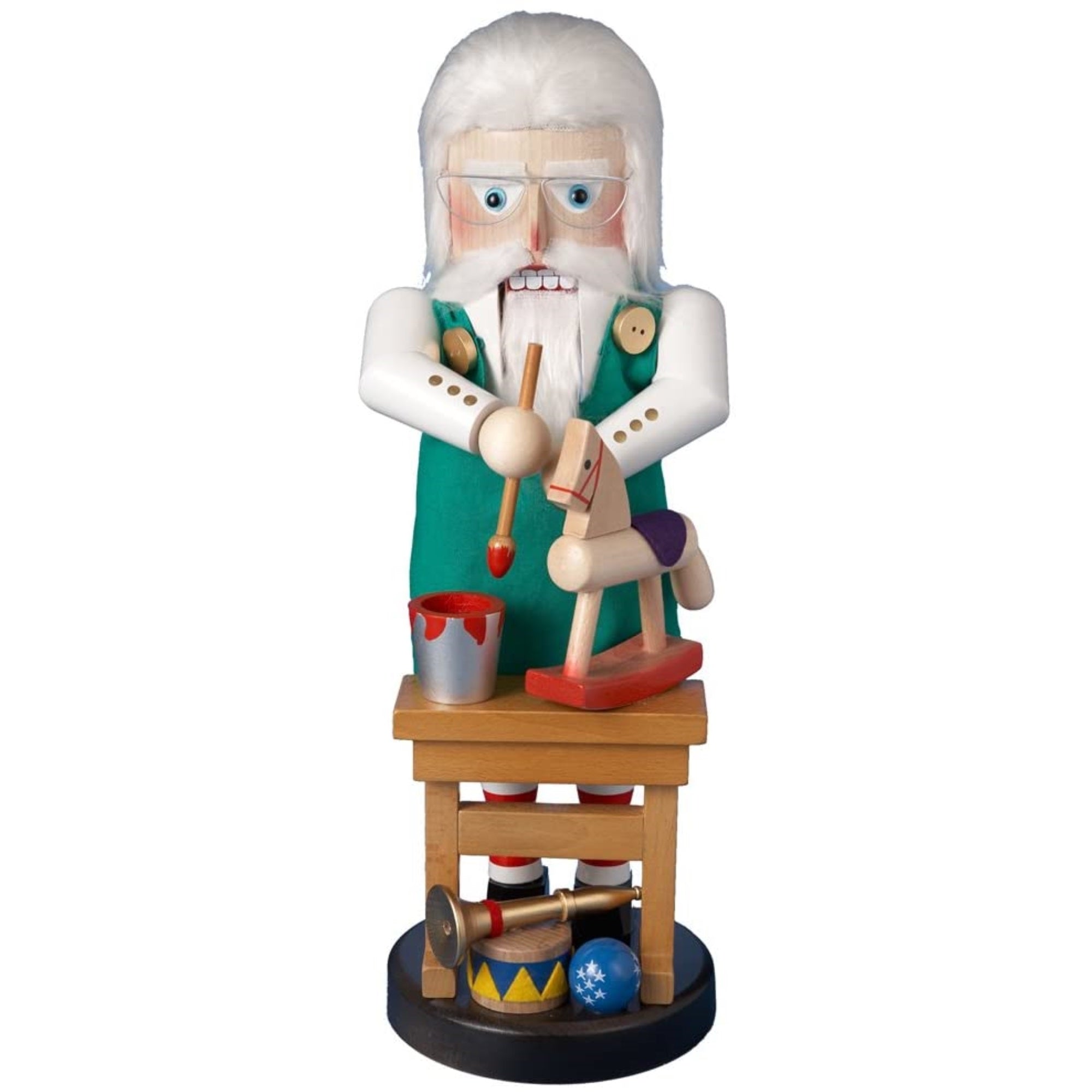 Kurt Adler North Pole Toymaker Santa Christmas Nutcracker, 17"
