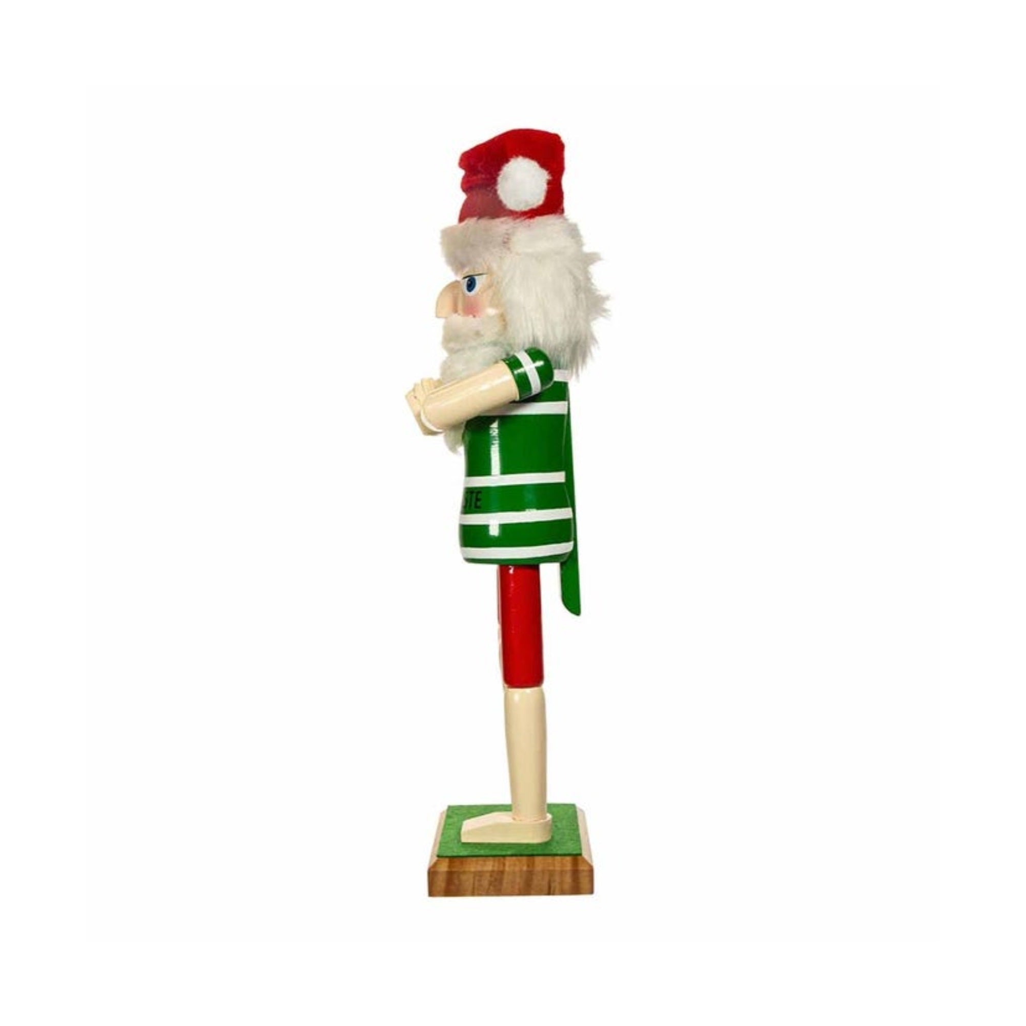 Kurt Adler Wood Yoga Santa Nutcracker, 15"