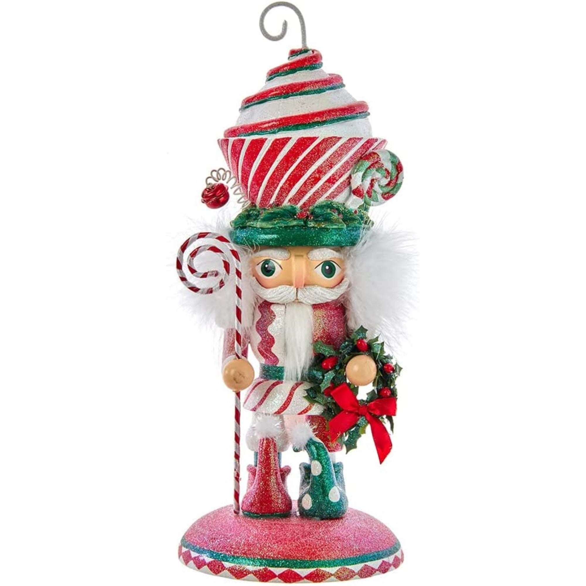Kurt Adler Wooden Hollywood Nutcracker Collection, Cupcake Swirl Hat, 12"