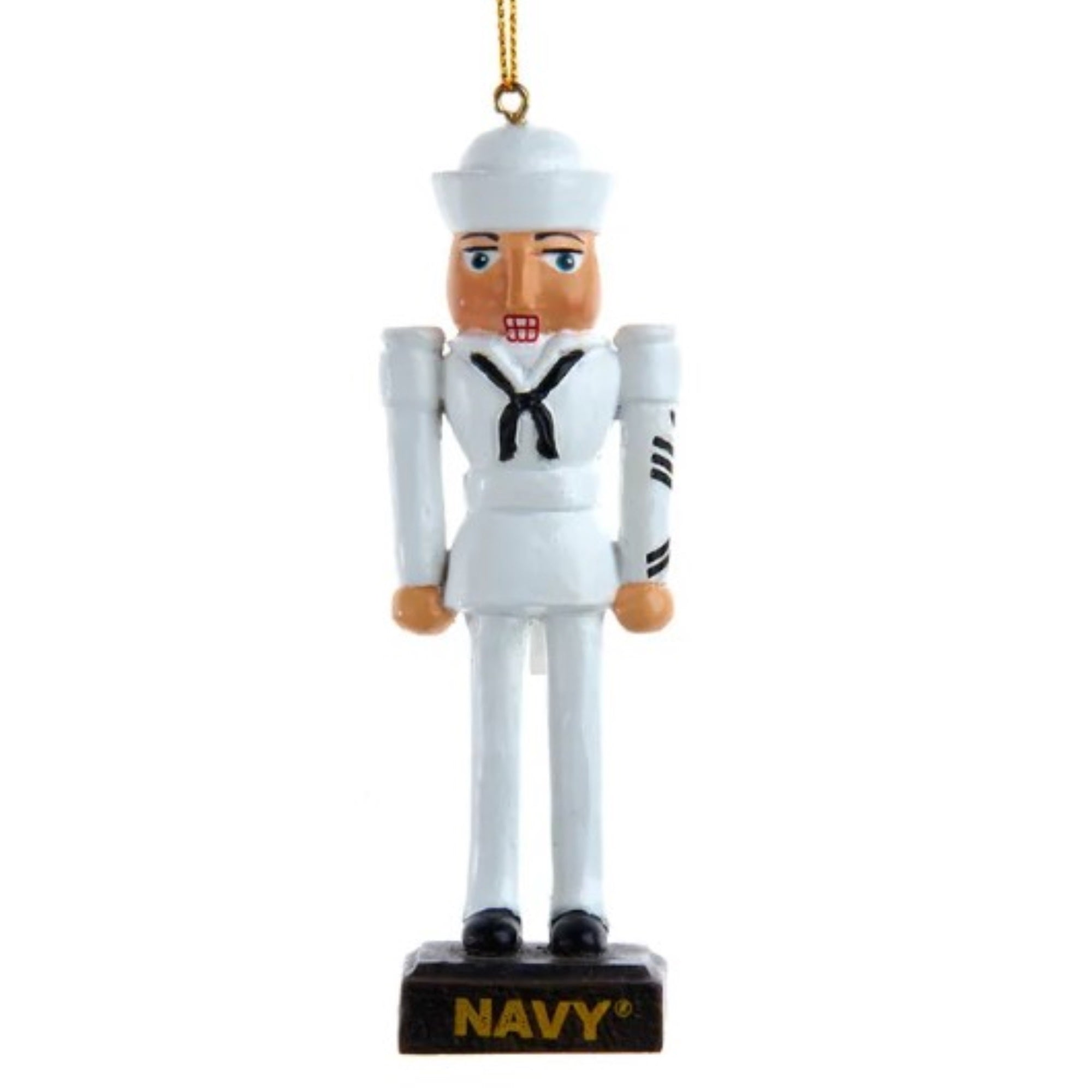 Kurt Adler Resin Ornament for Christmas Tree, Navy Sailor Nutcracker