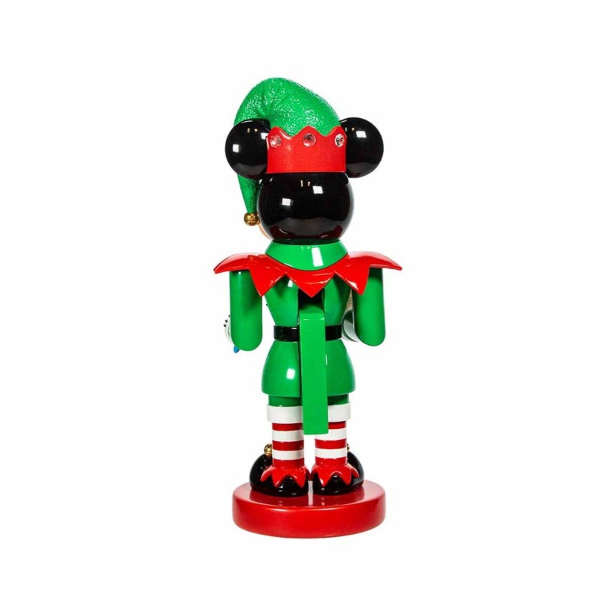 Kurt Adler Resin Nutcracker, Disney Mickey "The Elf" with Toy Train & Paintbrush, 10"