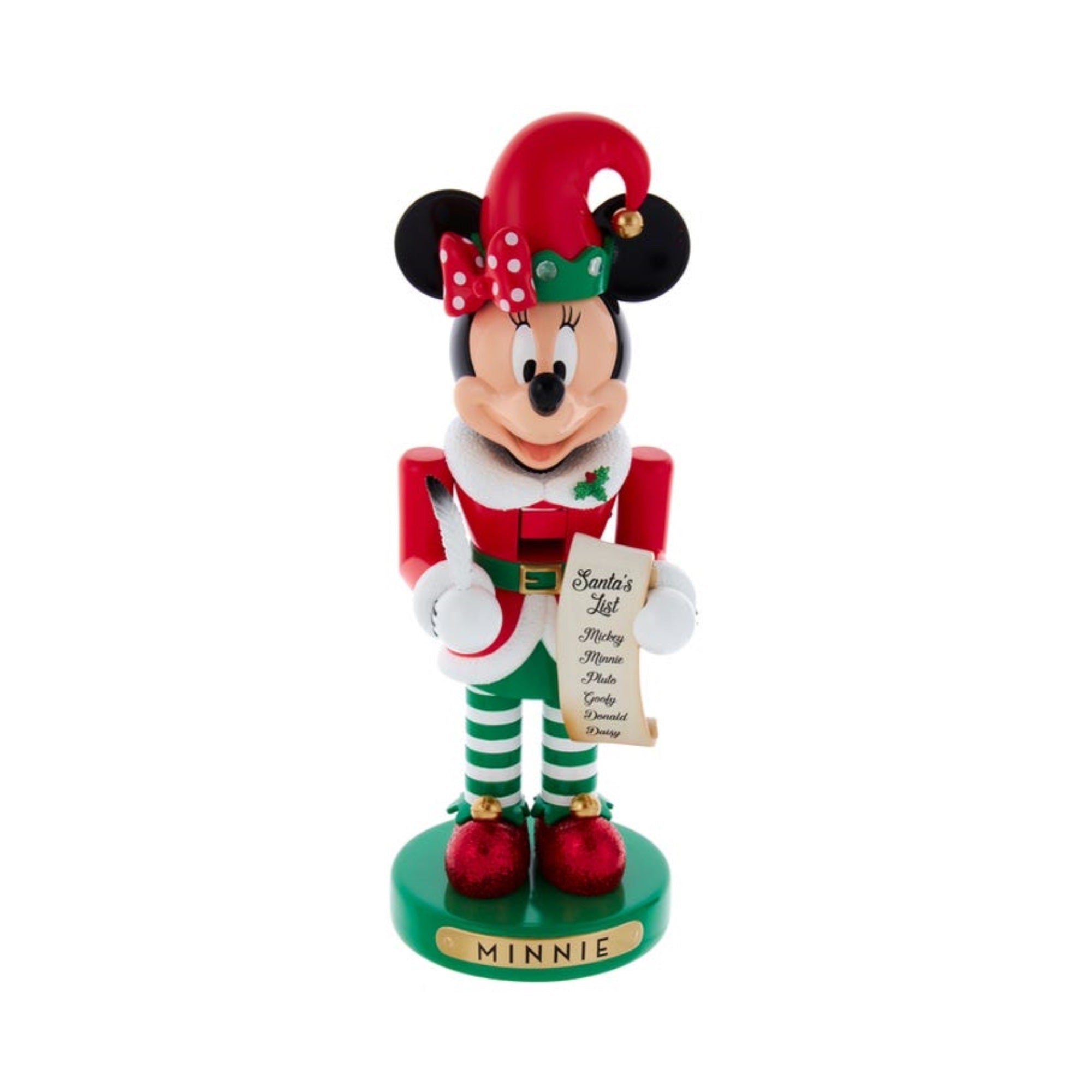 Kurt Adler Minnie The Elf Nutcracker, 10"
