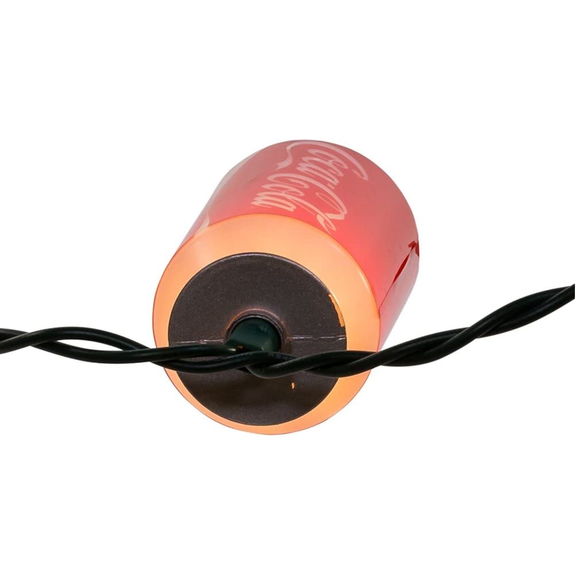 Kurt Adler Indoor/Outdoor String UL 10-Light Set, Red Coca-Cola Cans, 9'