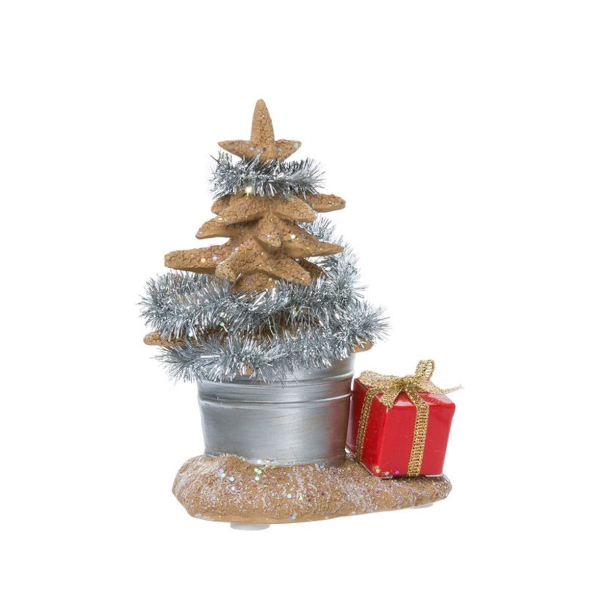 Kurt Adler Fabriche Beach Santa Christmas Figurine, 10", 2-Piece Set
