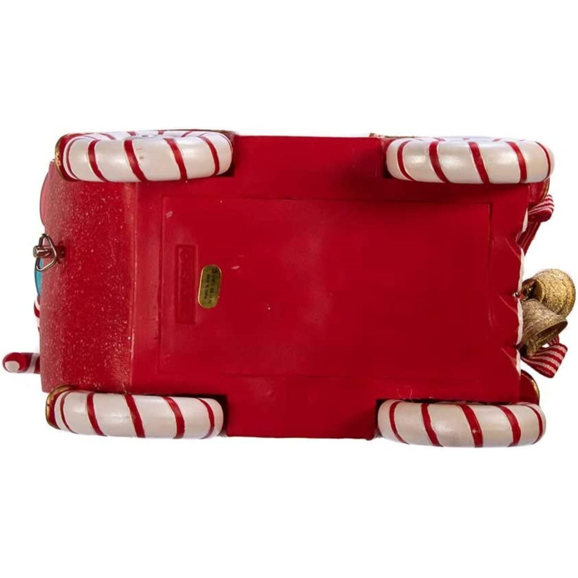 Kurt Adler Fabriché Wind-Up Musical Candy Car Santa Christmas Figurine, 8.5"