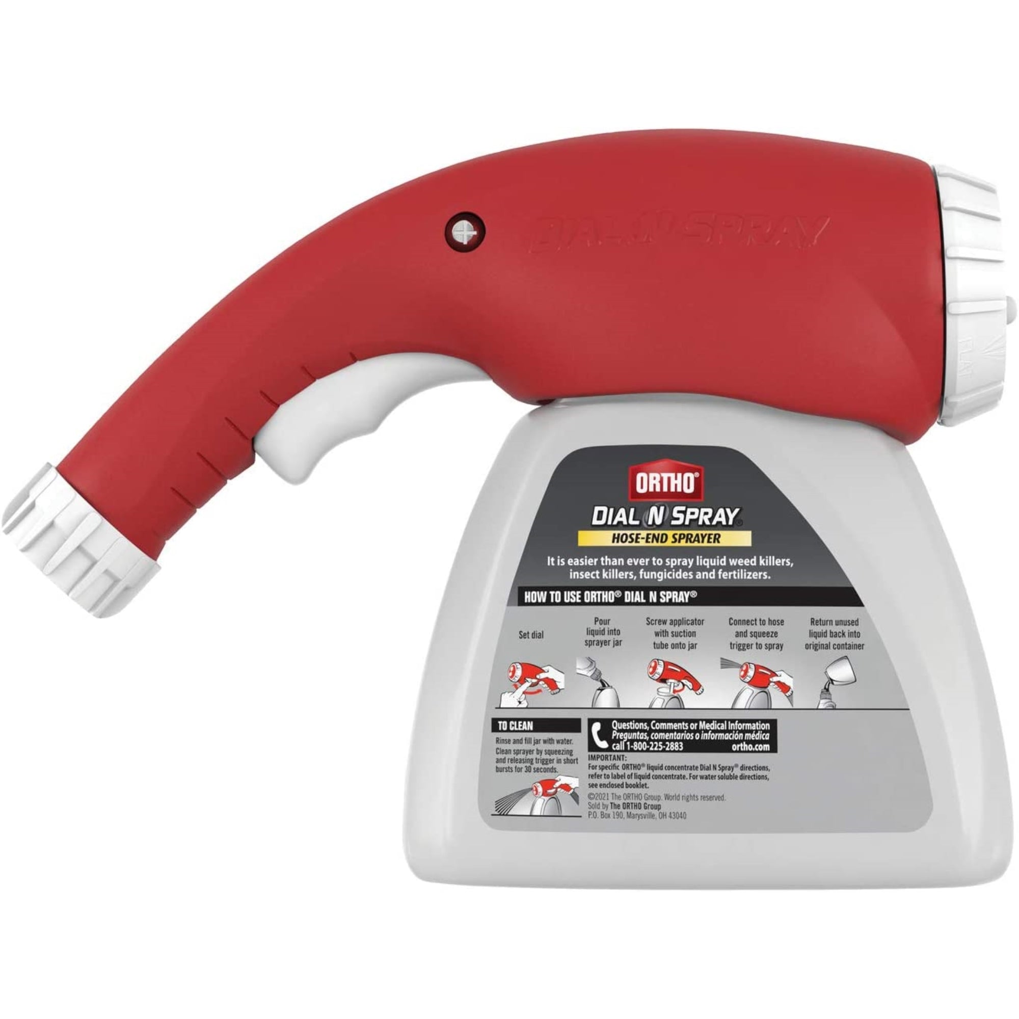 Ortho Dial N Spray 3-Pattern Multi-Use Hose-End Sprayer for Concentrates