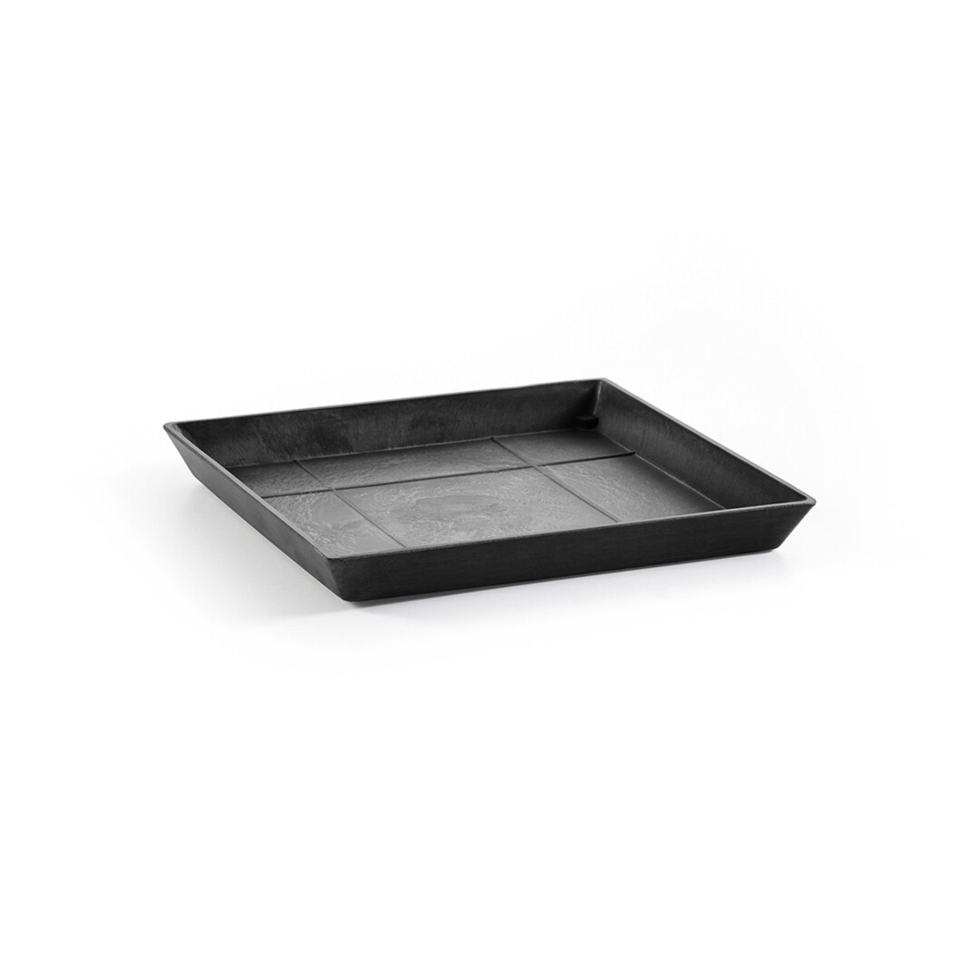 Ecopots Square Plastic Modern In/Outdoor Planter Flower Pot Saucer