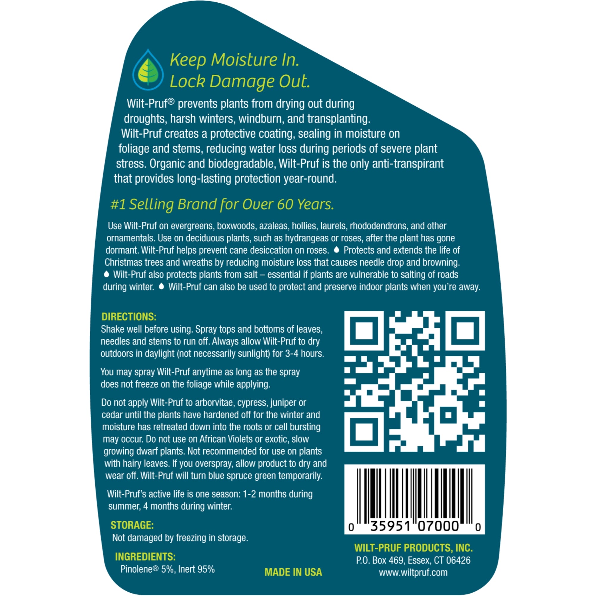 Wilt-Pruf Anti-Transpirant Plant Protector, Ready-to-Use Trigger Spray, 32oz