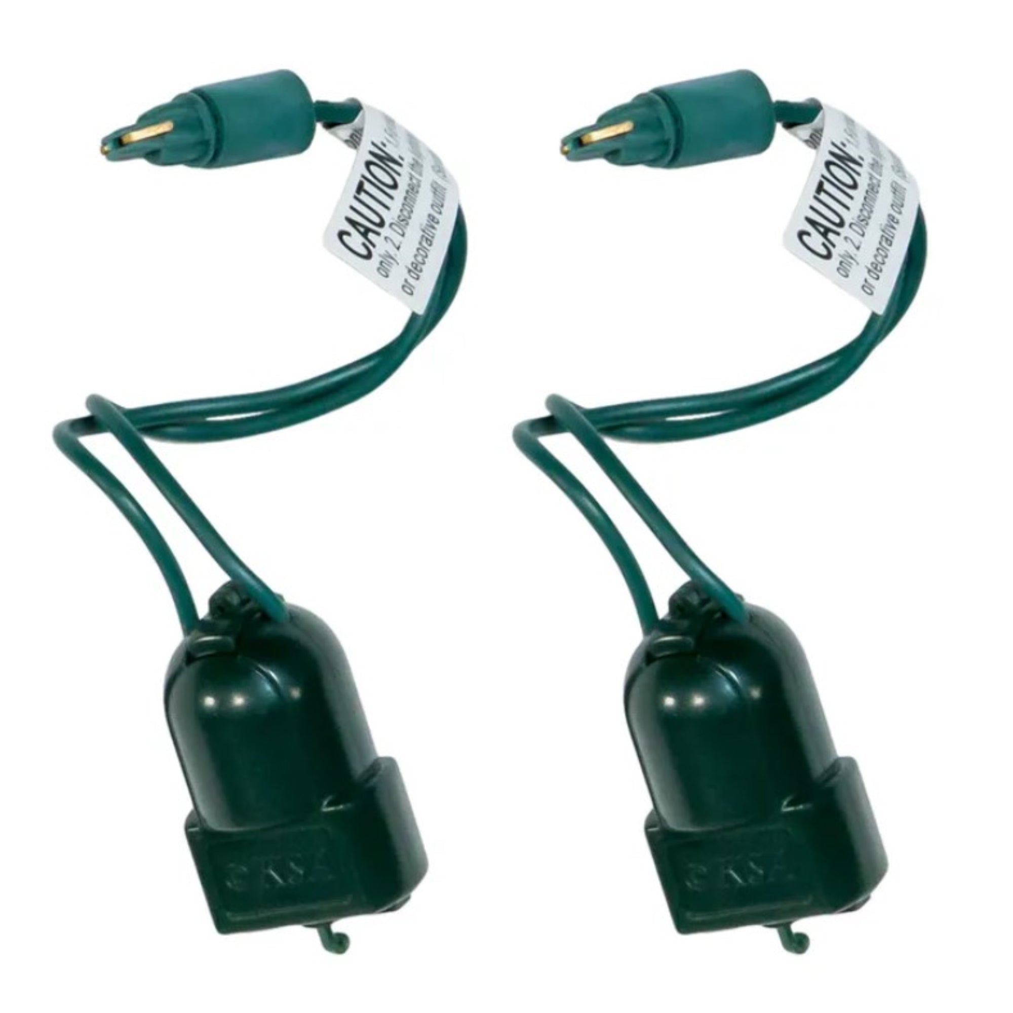 Kurt Adler Twirl-It Motor Pigtails – Spins Ornaments on Incandescent Lights (Pack of 2)