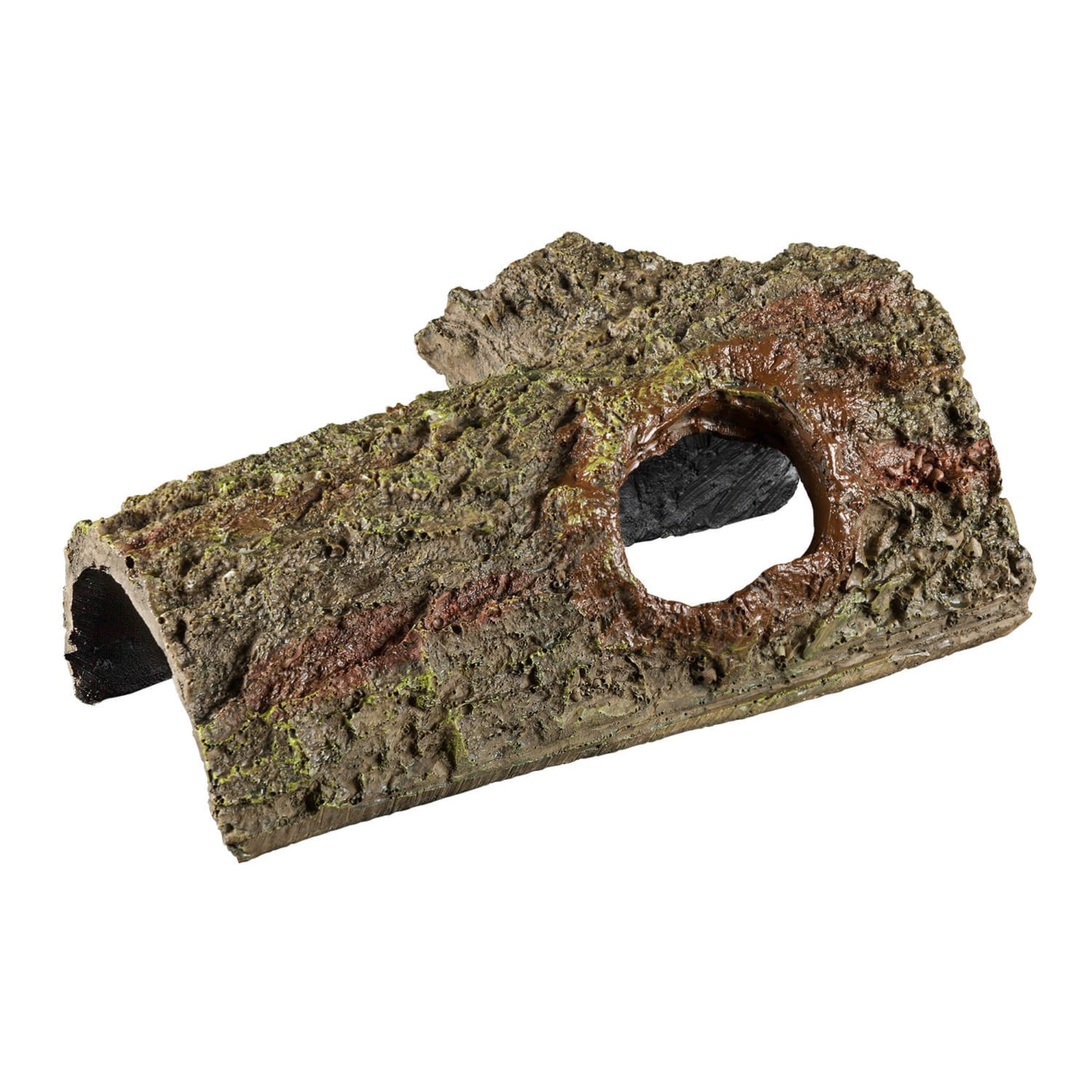 Zilla Reptile Habitat Hideout Bark Bend Terrarium Decor, Medium (8" x 3.5")