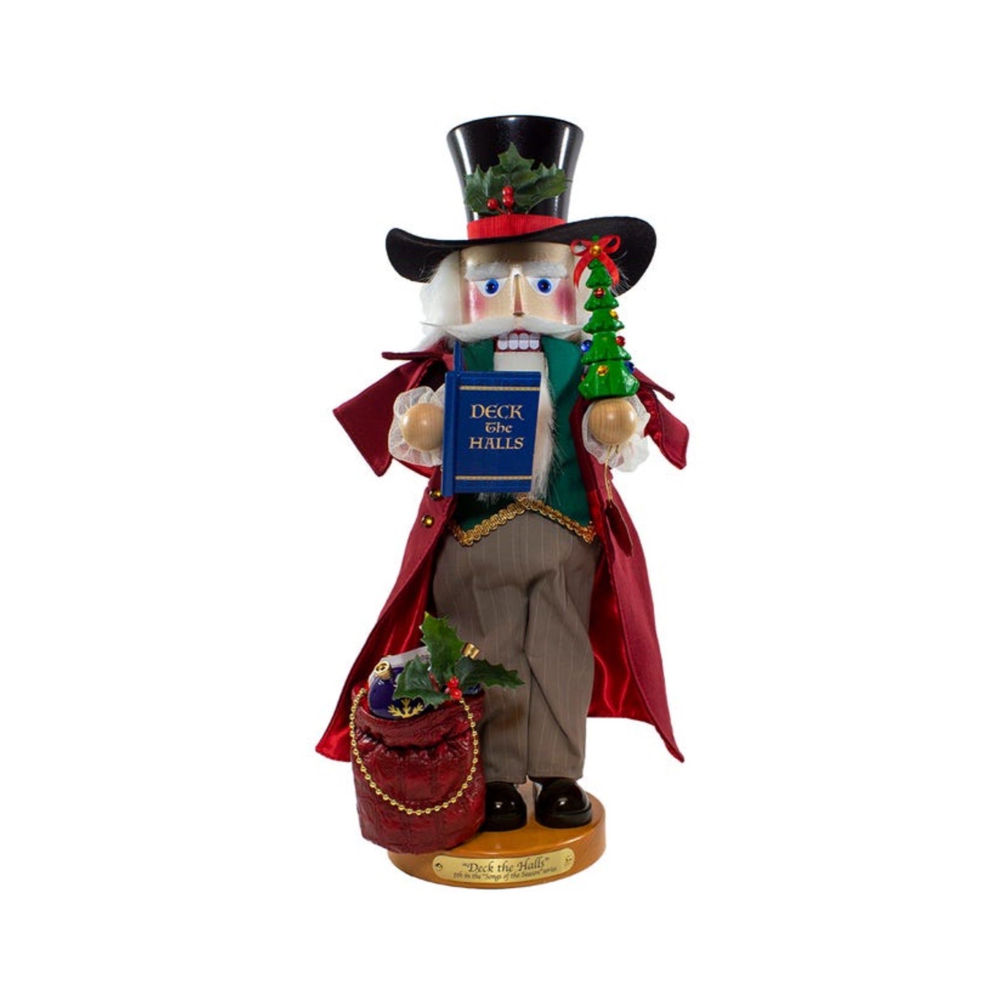 Kurt Adler (#ES3013) Steinbach Musical Deck The Halls Nutcracker, 18.9"