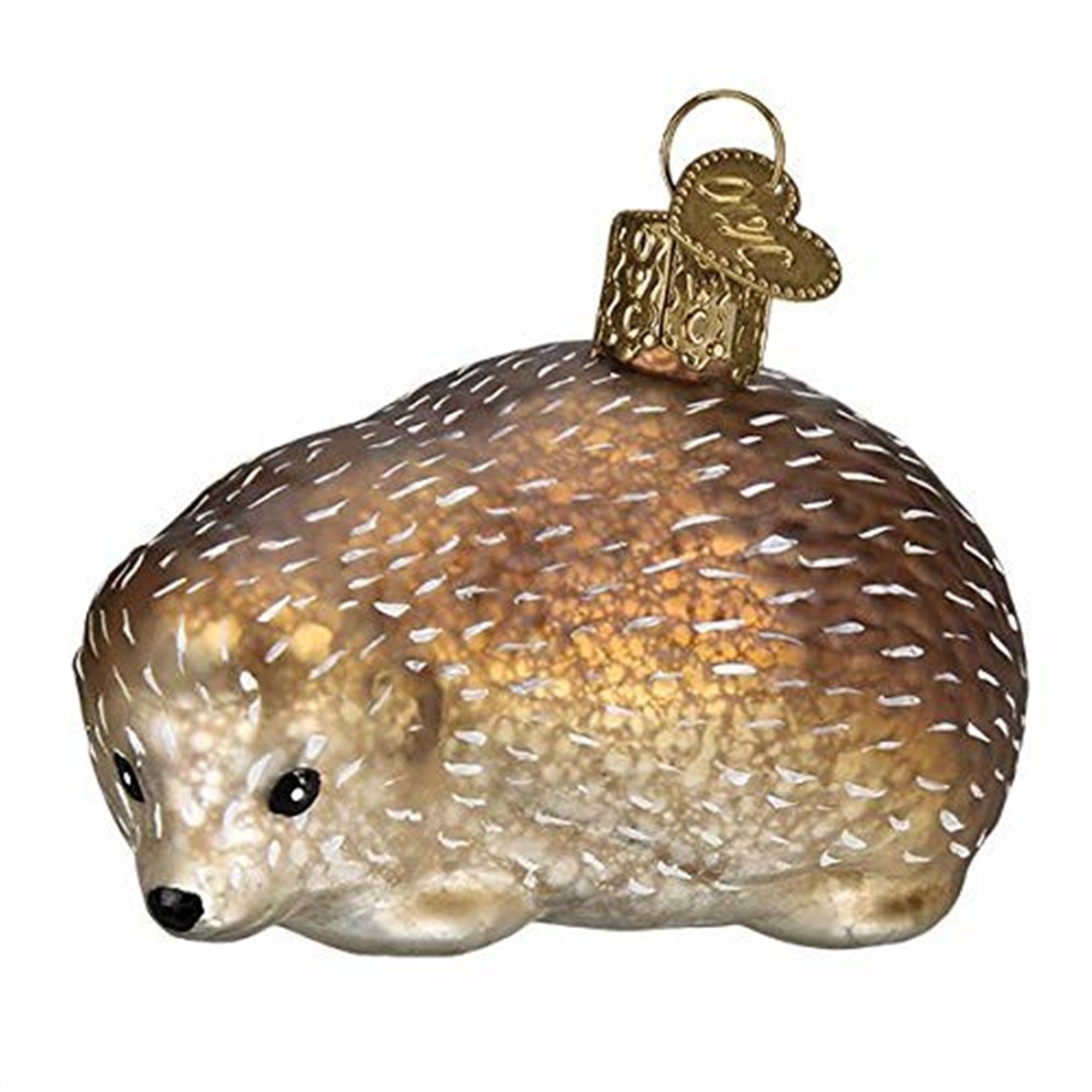 Old World Christmas Blown Glass Ornament for Christmas Tree, Vintage Hedgehog